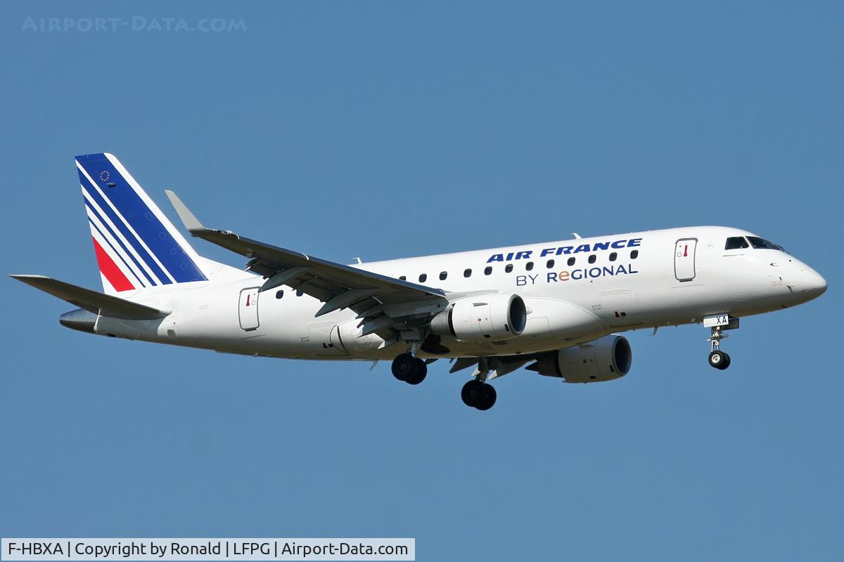 F-HBXA, 2008 Embraer 170LR (ERJ-170-100LR) C/N 17000237, at cdg