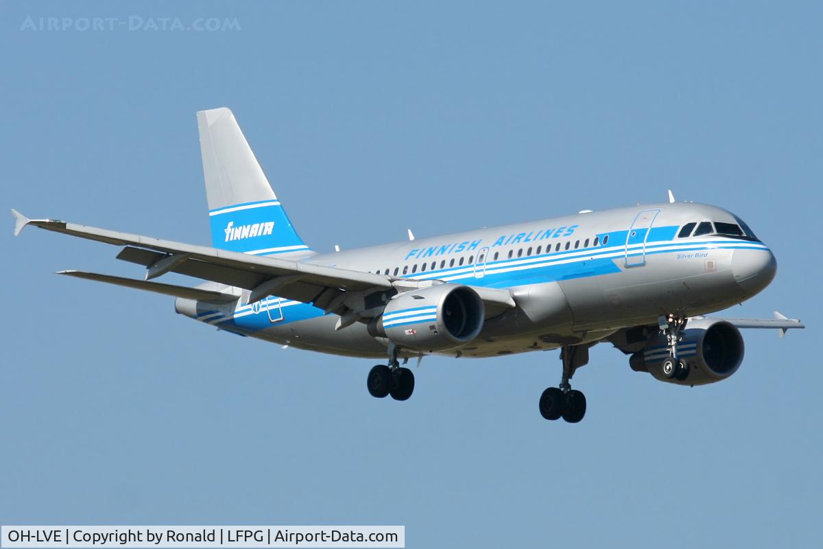 OH-LVE, 2002 Airbus A319-112 C/N 1791, at cdg