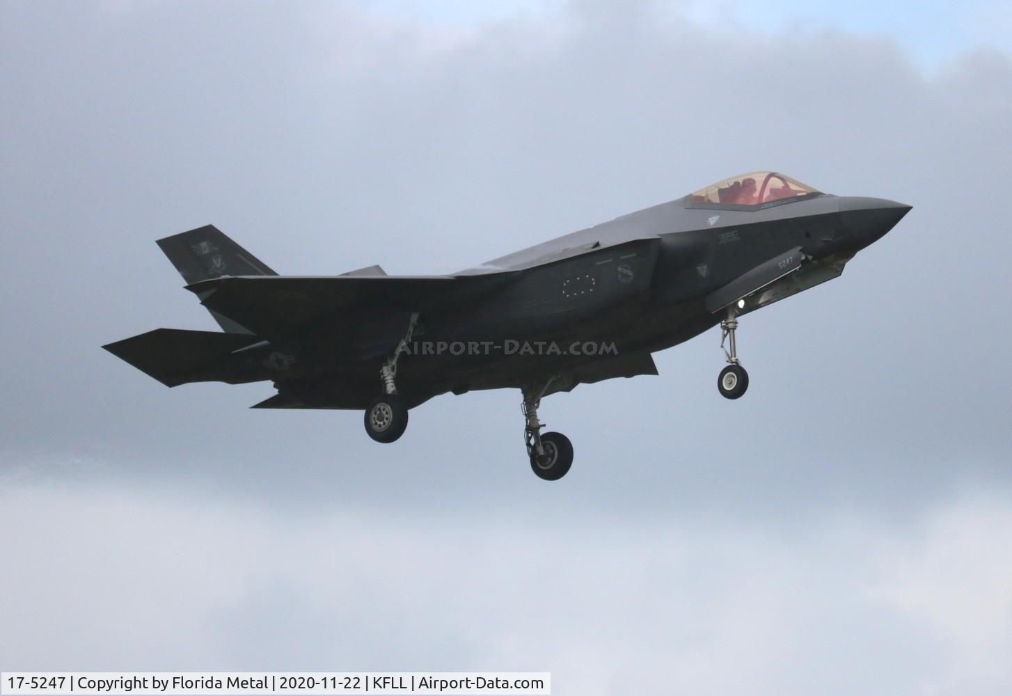 17-5247, 2017 Lockheed Martin F-35A C/N AF-189, FLL spotting 2020