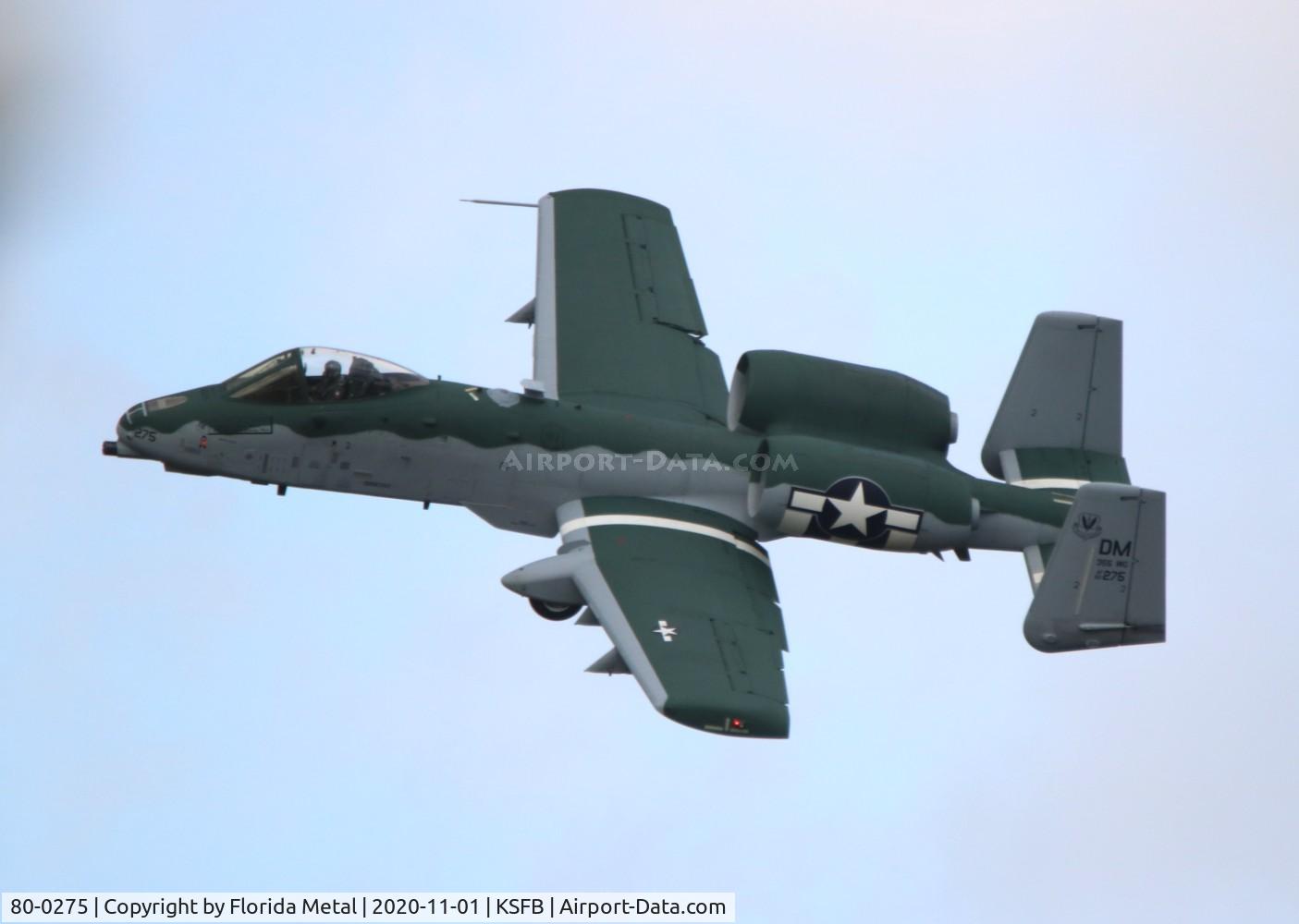 80-0275, 1980 Fairchild Republic A-10C Thunderbolt II C/N A10-0625, Sanford Air and Space Show 2020