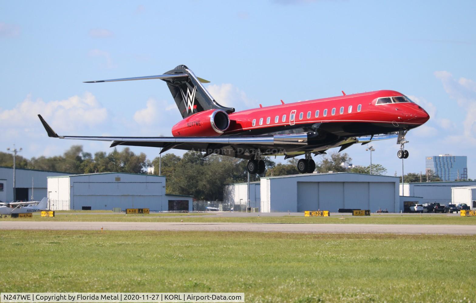 N247WE, 2007 Bombardier BD-700-1A11 Global 5000 C/N 9245, ORL spotting 2020