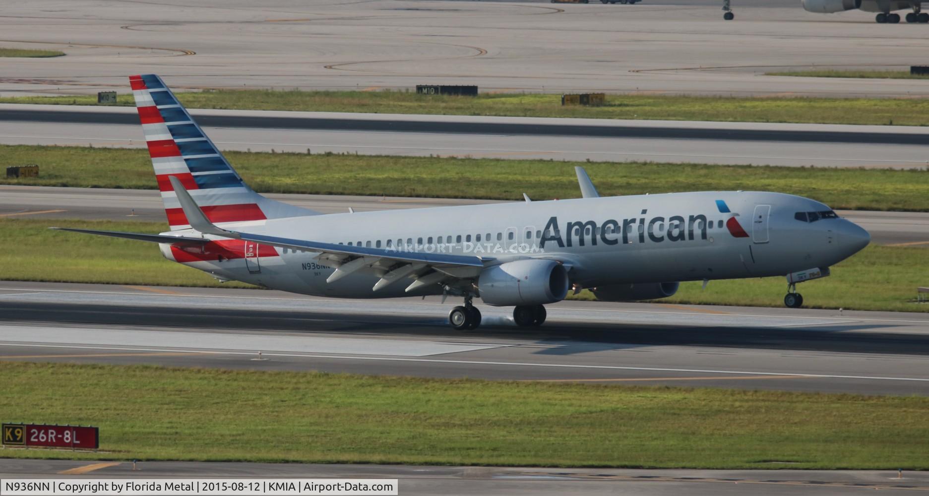 N936NN, 2013 Boeing 737-823 C/N 31176, MIA spotting 2015
