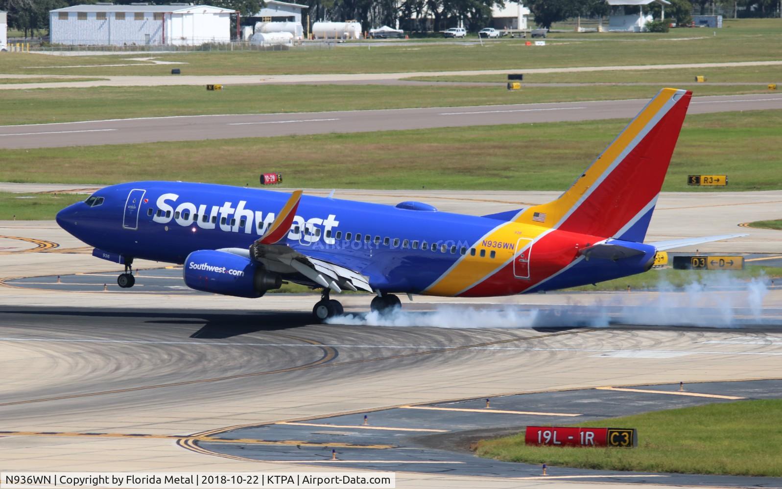 N936WN, 2009 Boeing 737-7H4 C/N 36643, TPA spotting 2018