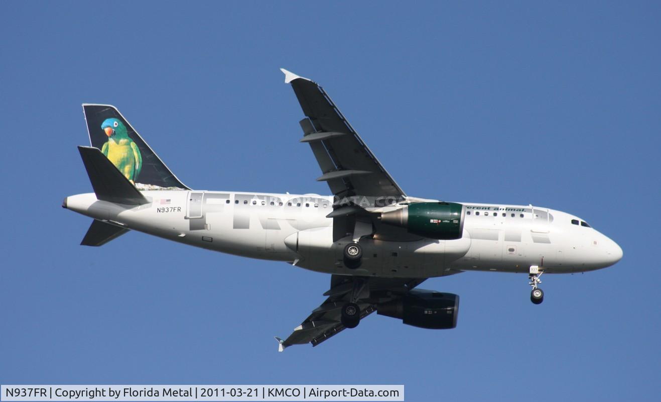N937FR, 2005 Airbus A319-111 C/N 2400, MCO spotting 2011