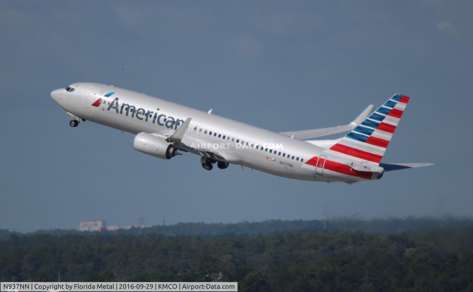 N937NN, 2013 Boeing 737-823 C/N 31178, MCO spotting 2016