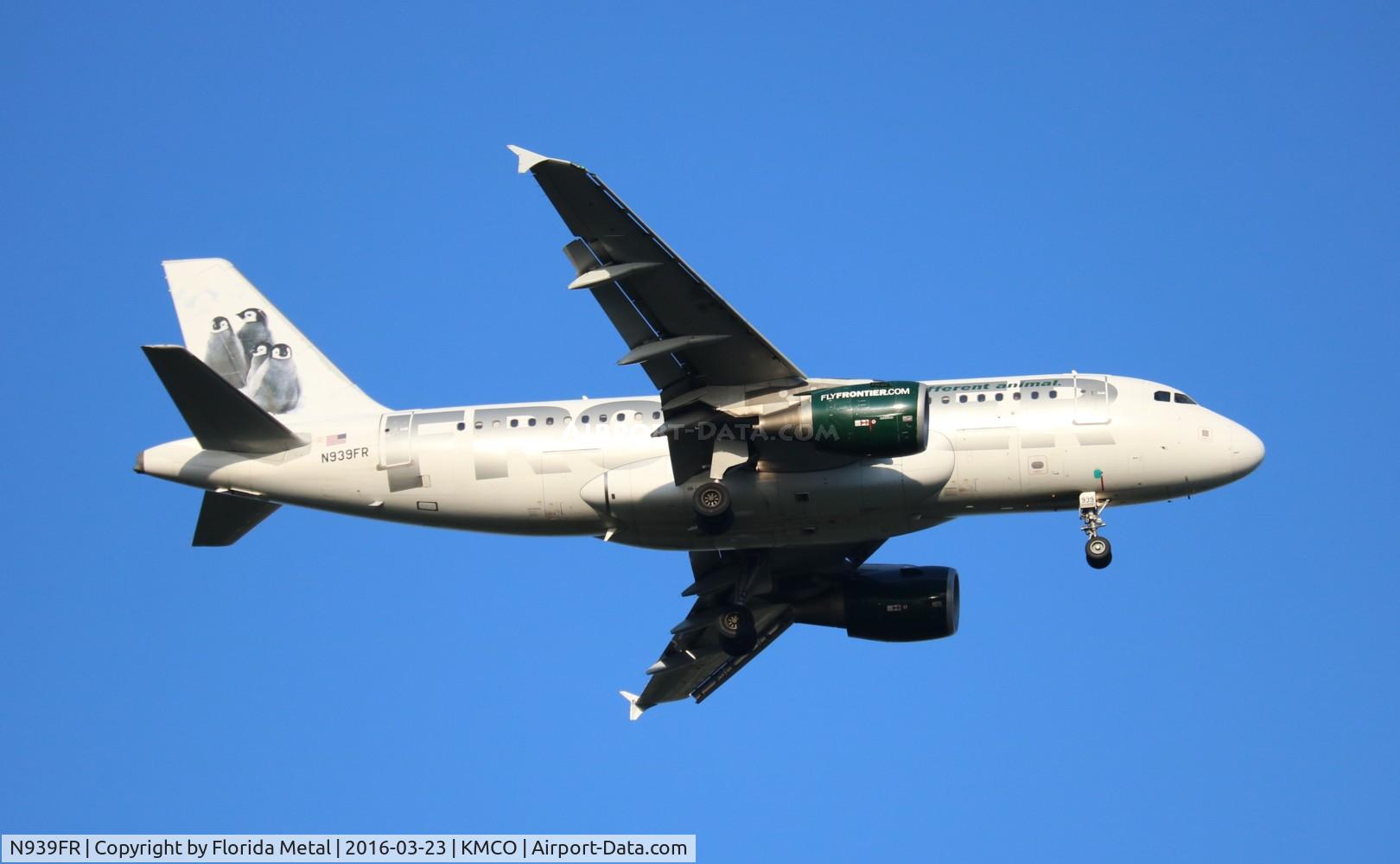 N939FR, 2005 Airbus A319-111 C/N 2448, MCO spotting 2016