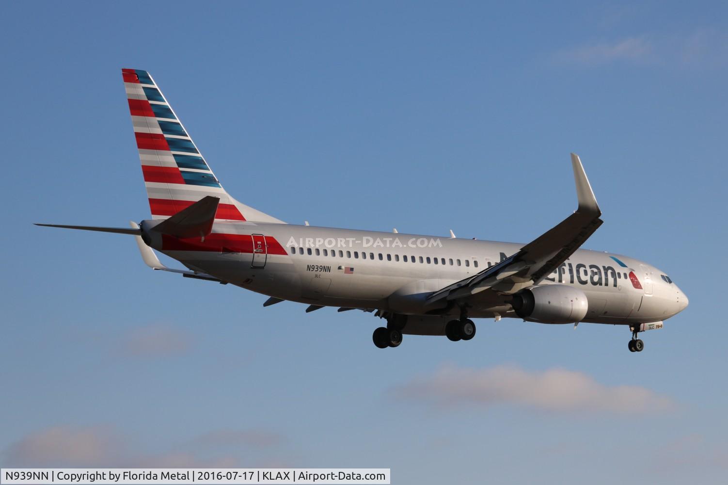 N939NN, 2013 Boeing 737-823 C/N 33491, LAX spotting 2016