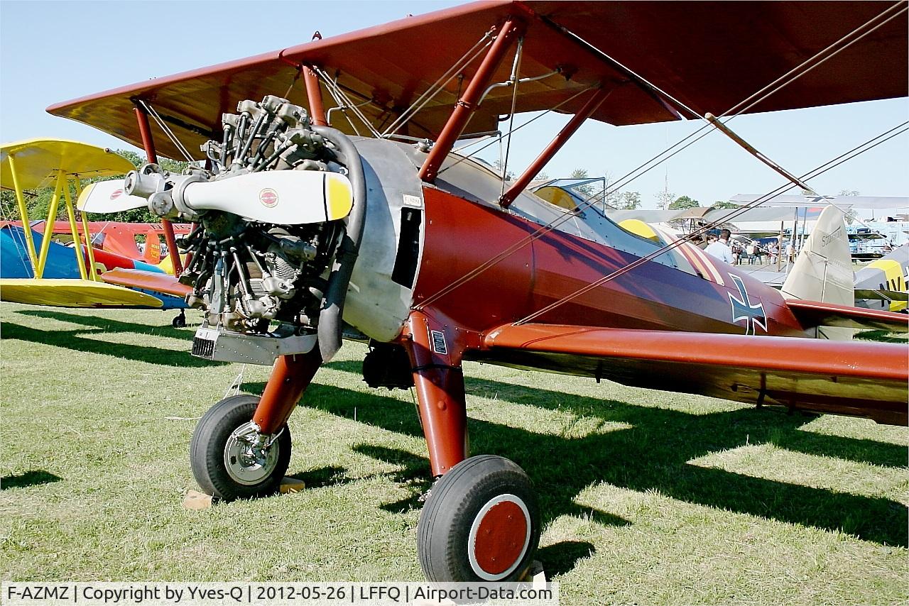 F-AZMZ, Boeing E75 C/N 75.SA.98, Boing Stearman E-75, Static display, La Ferté-Alais Airfield (LFFQ) air show 2012