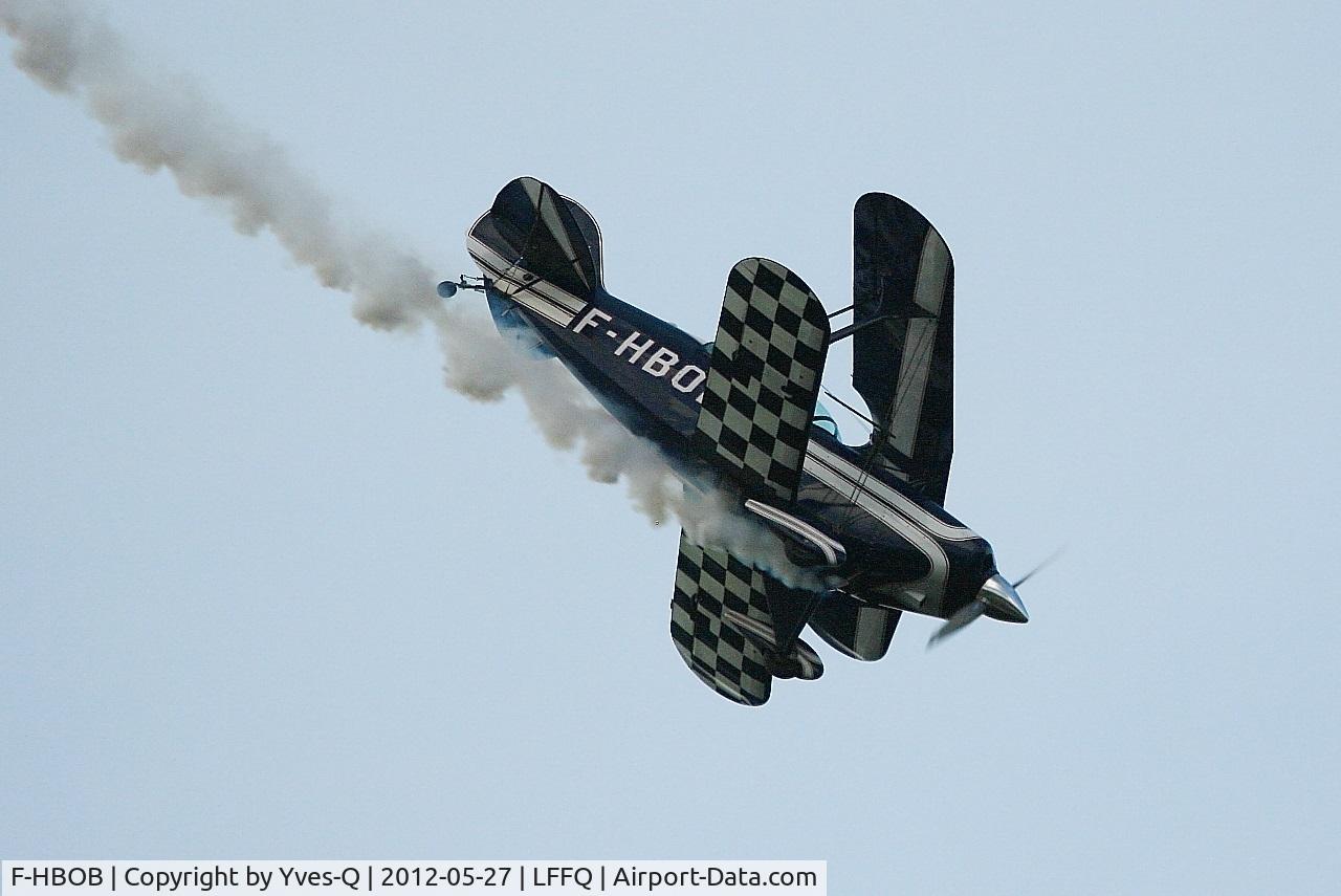F-HBOB, 1983 Aviat Pitts S-2B Special C/N 5289, Aviat Pitts S-2B, On display, La Ferté-Alais Airfield (LFFQ) Air Show 2012