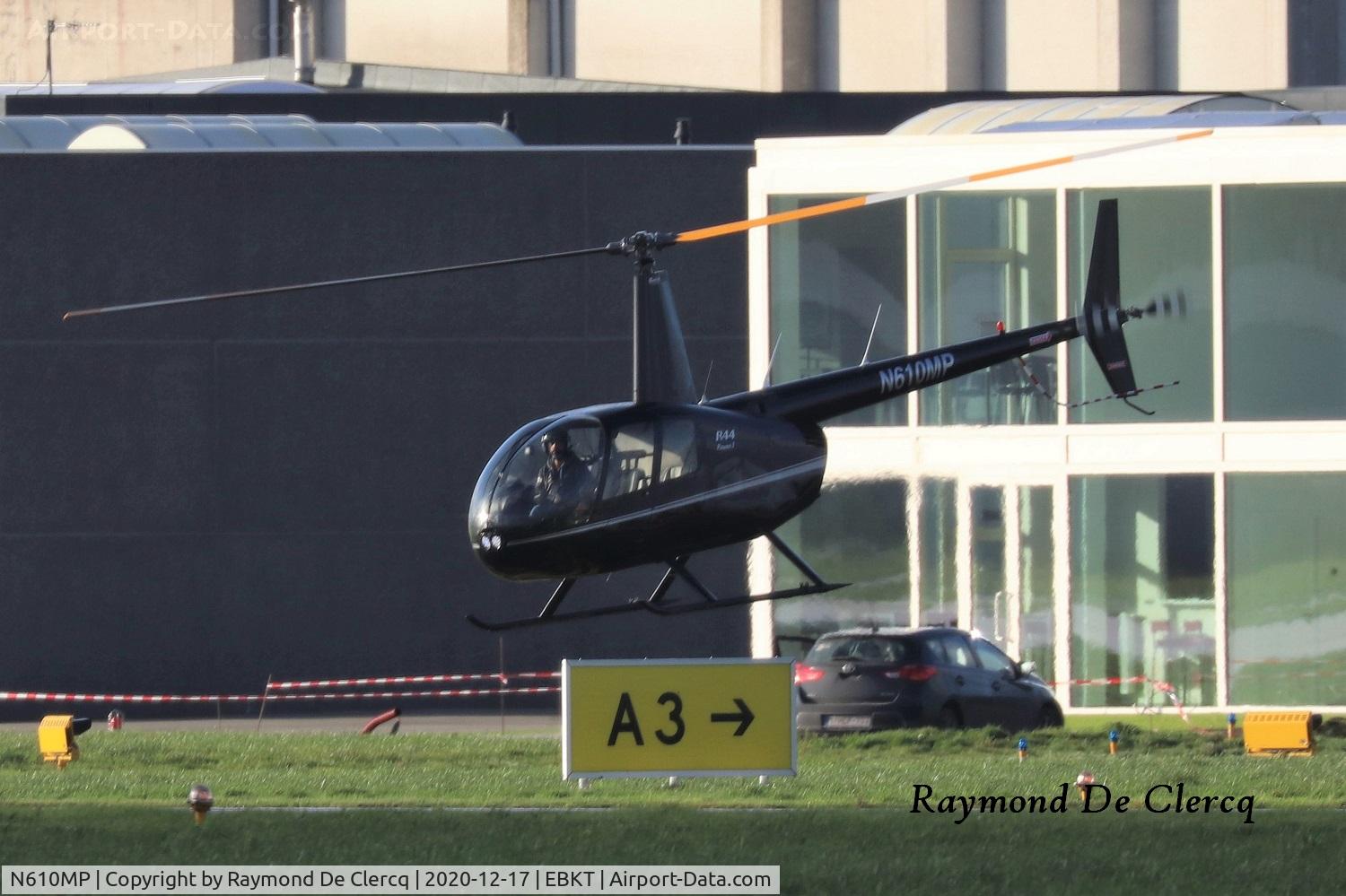 N610MP, 2007 Robinson R44 Raven I C/N 1782, Visitor at Wevelgem.