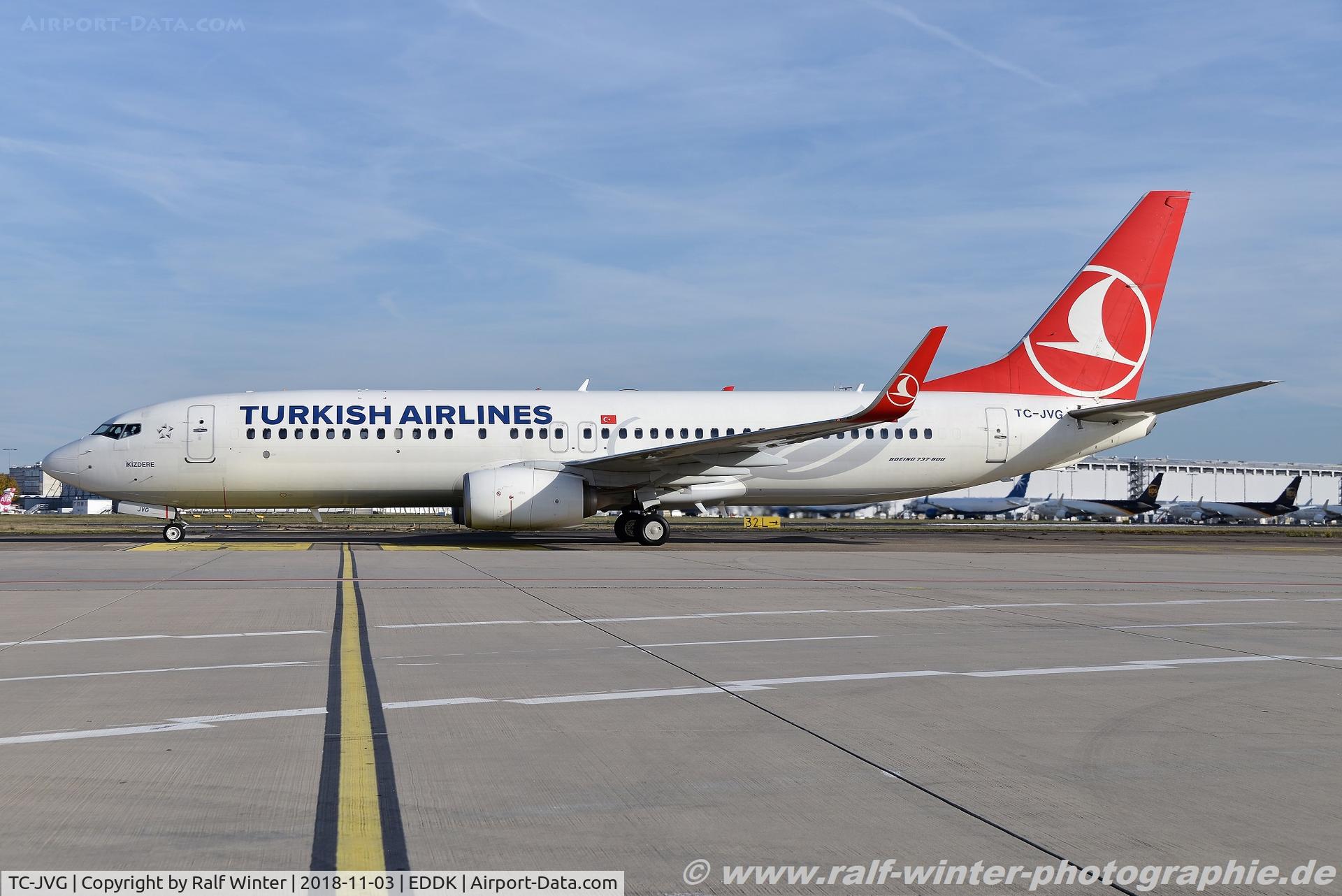 TC-JVG, 2014 Boeing 737-8F2 C/N 42009, Boeing 737-8F2(W) - TK THY Turkish Airlines '?kizdere' - 42009 - TC-JVG - 03.11.2018 - CGN