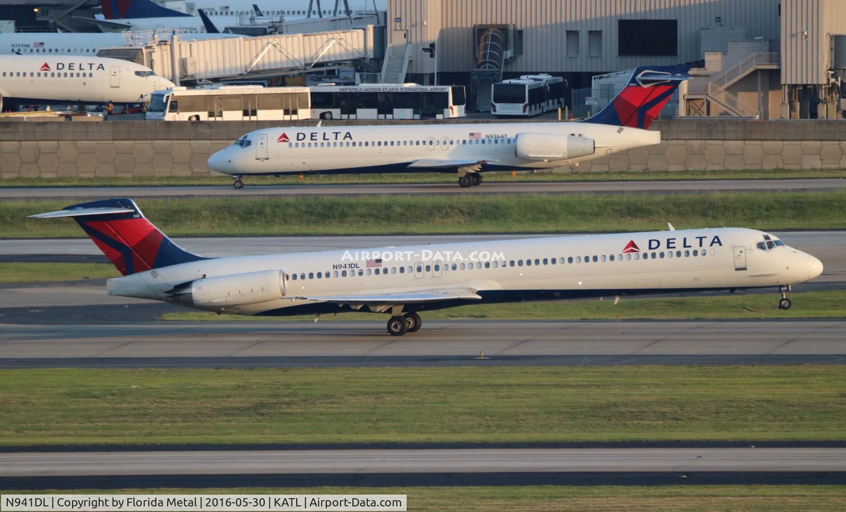 N941DL, 1989 McDonnell Douglas MD-88 C/N 49814, ATL Spotting 2016