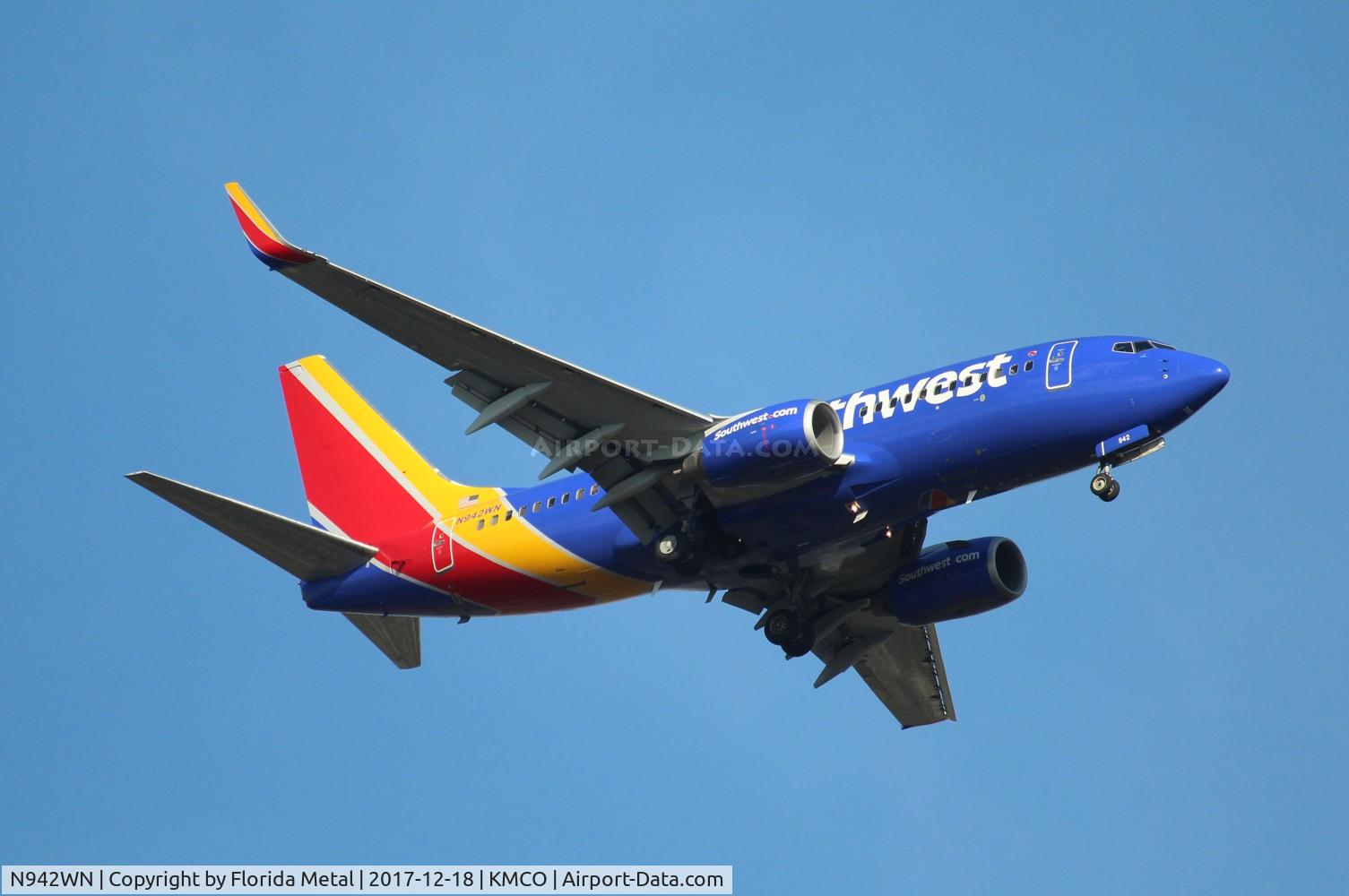N942WN, 2009 Boeing 737-7H4 C/N 36648, MCO spotting 2017