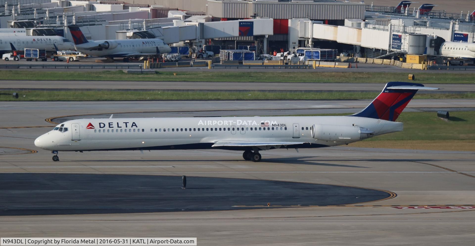 N943DL, 1989 McDonnell Douglas MD-88 C/N 49816, ATL spotting 2016