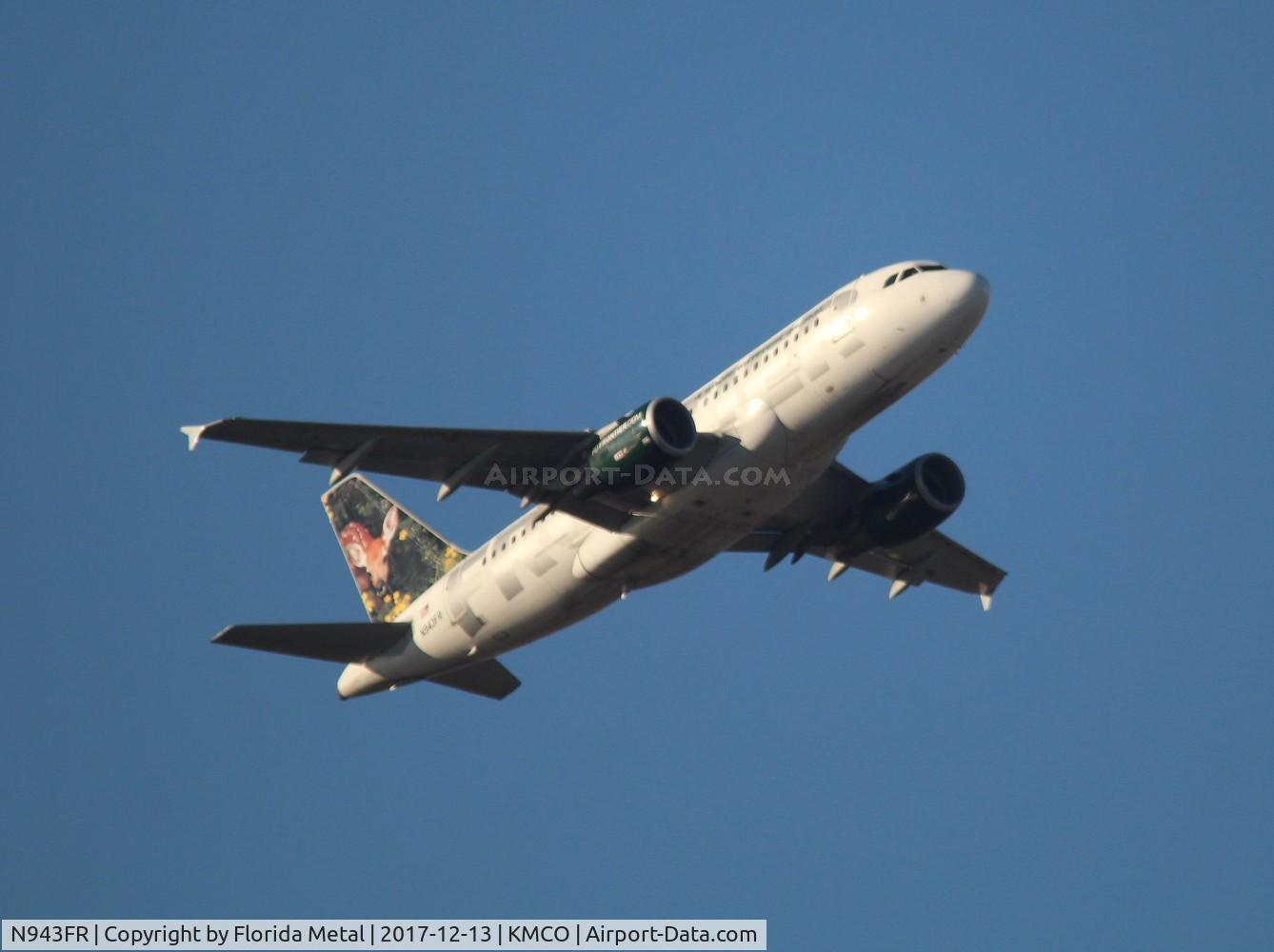 N943FR, 2005 Airbus A319-112 C/N 2518, MCO spotting 2017