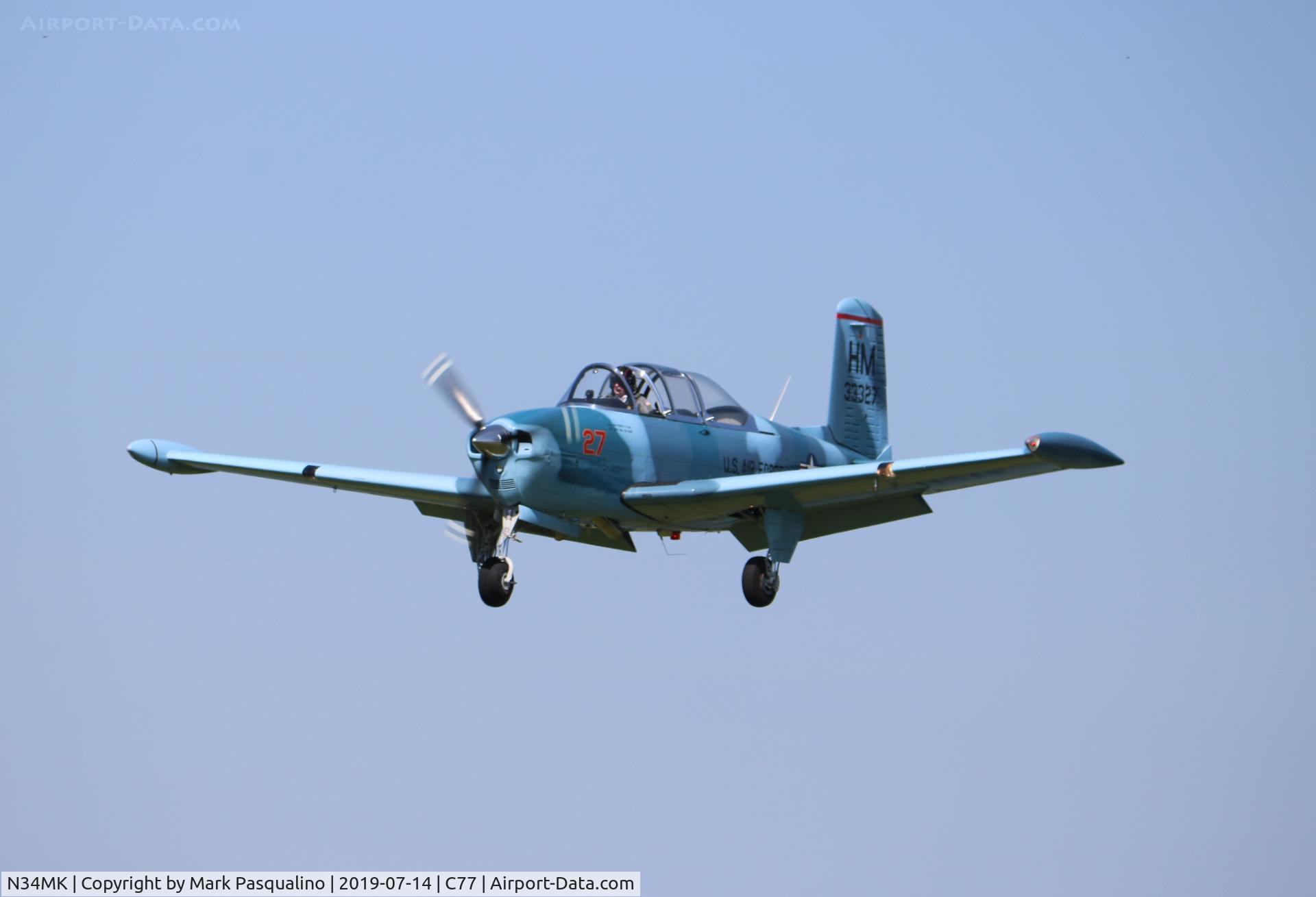 N34MK, 1953 Beech A45 C/N G-88, Beech T-34A