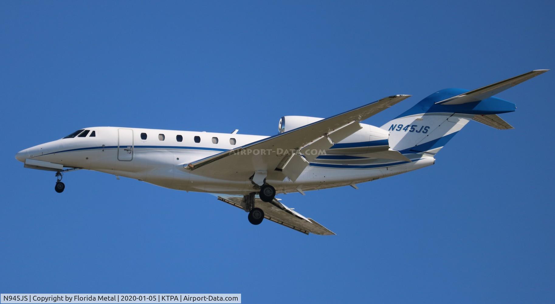 N945JS, 2006 Cessna 750 Citation X Citation X C/N 750-0258, TPA spotting 2020