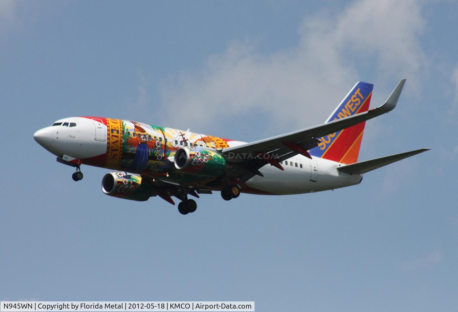 N945WN, 2010 Boeing 737-7H4 C/N 36660, MCO spotting 2012