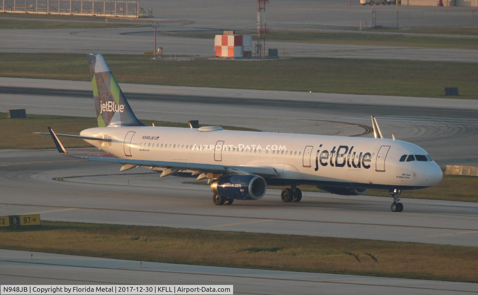 N948JB, 2015 Airbus A321-231 C/N 6560, FLL spotting 2017