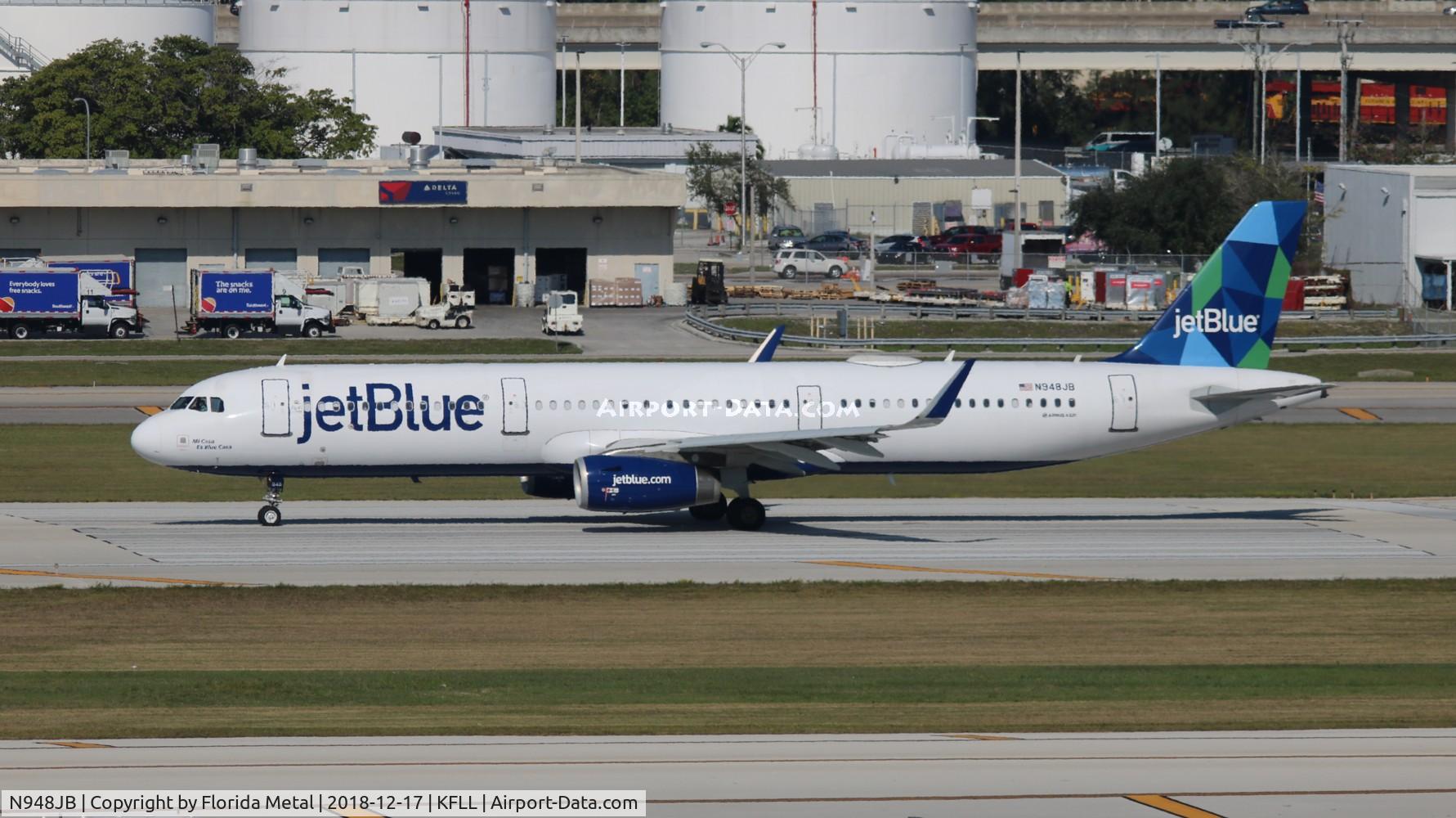 N948JB, 2015 Airbus A321-231 C/N 6560, FLL spotting 2018