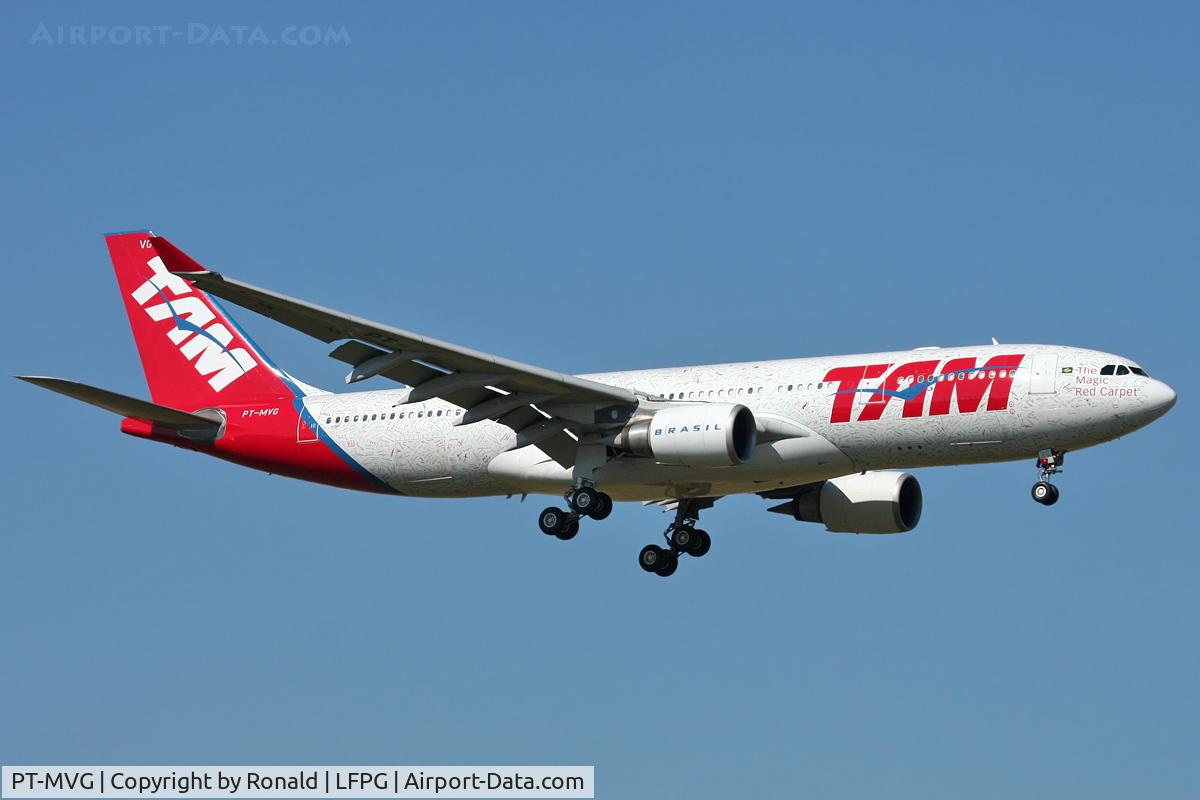 PT-MVG, 2002 Airbus A330-203 C/N 472, at cdg
