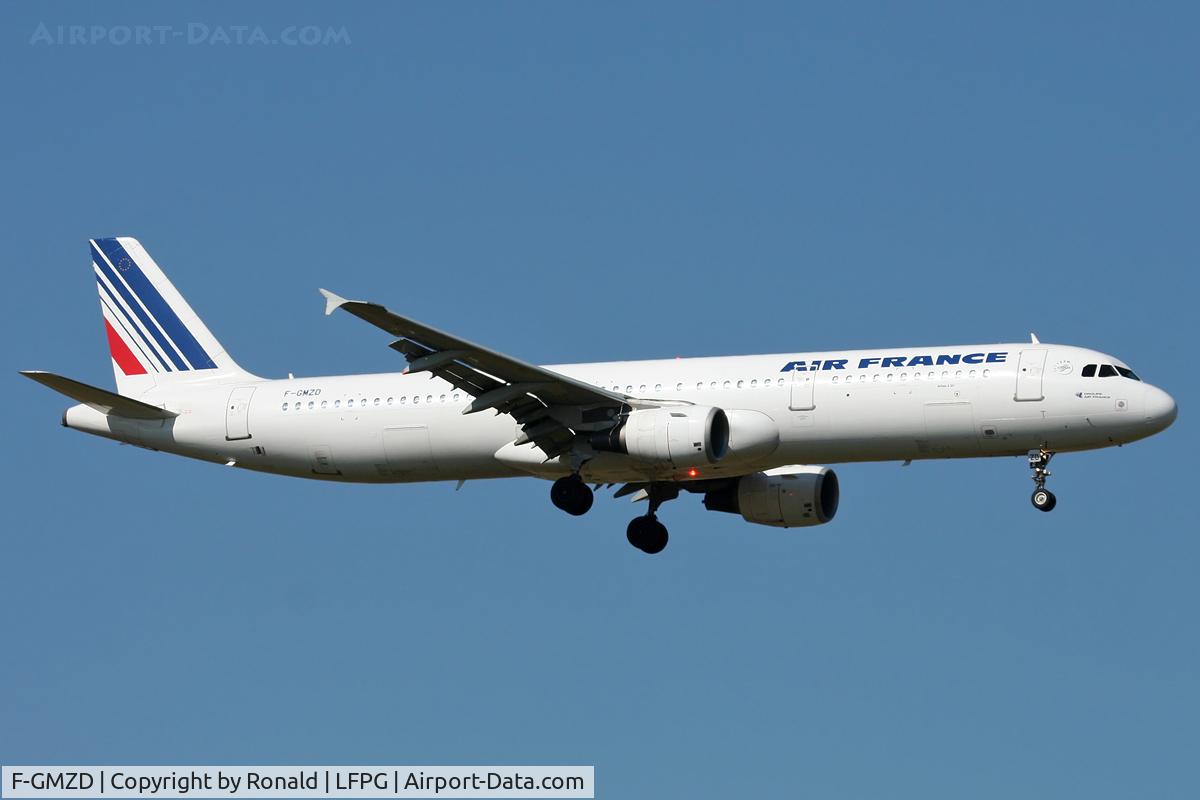 F-GMZD, 1995 Airbus A321-111 C/N 0529, at cdg