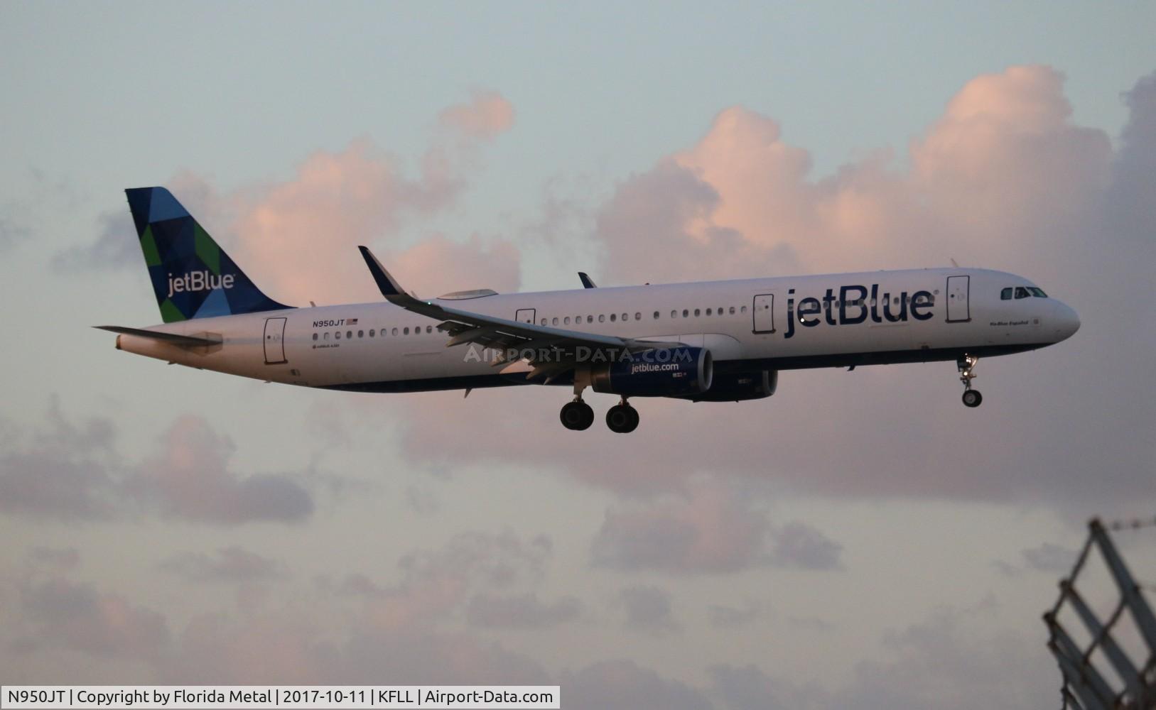 N950JT, 2015 Airbus A321-231 C/N 6609, FLL spotting 2017