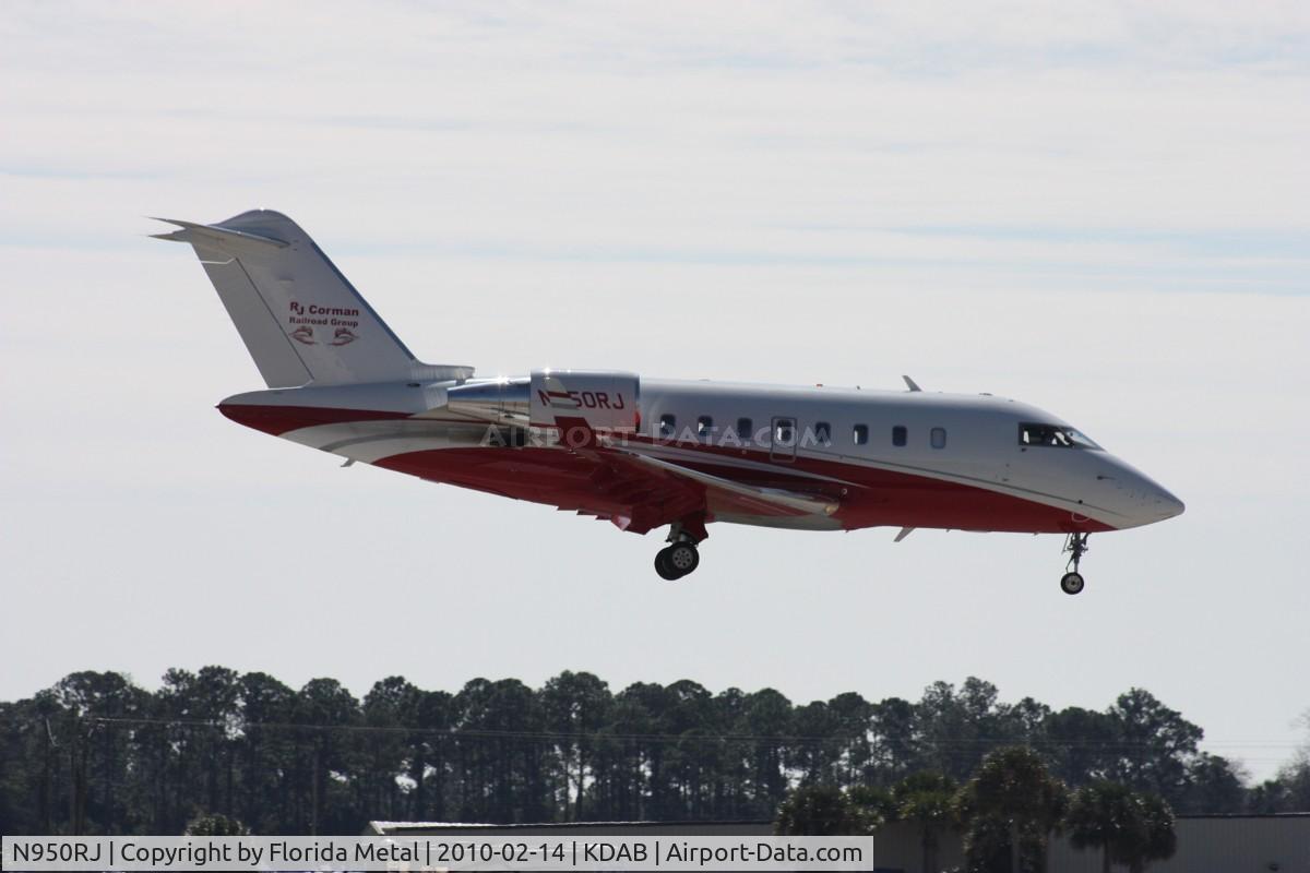N950RJ, 2007 Bombardier Challenger 605 (CL-600-2B16) C/N 5742, DAB spotting 2010