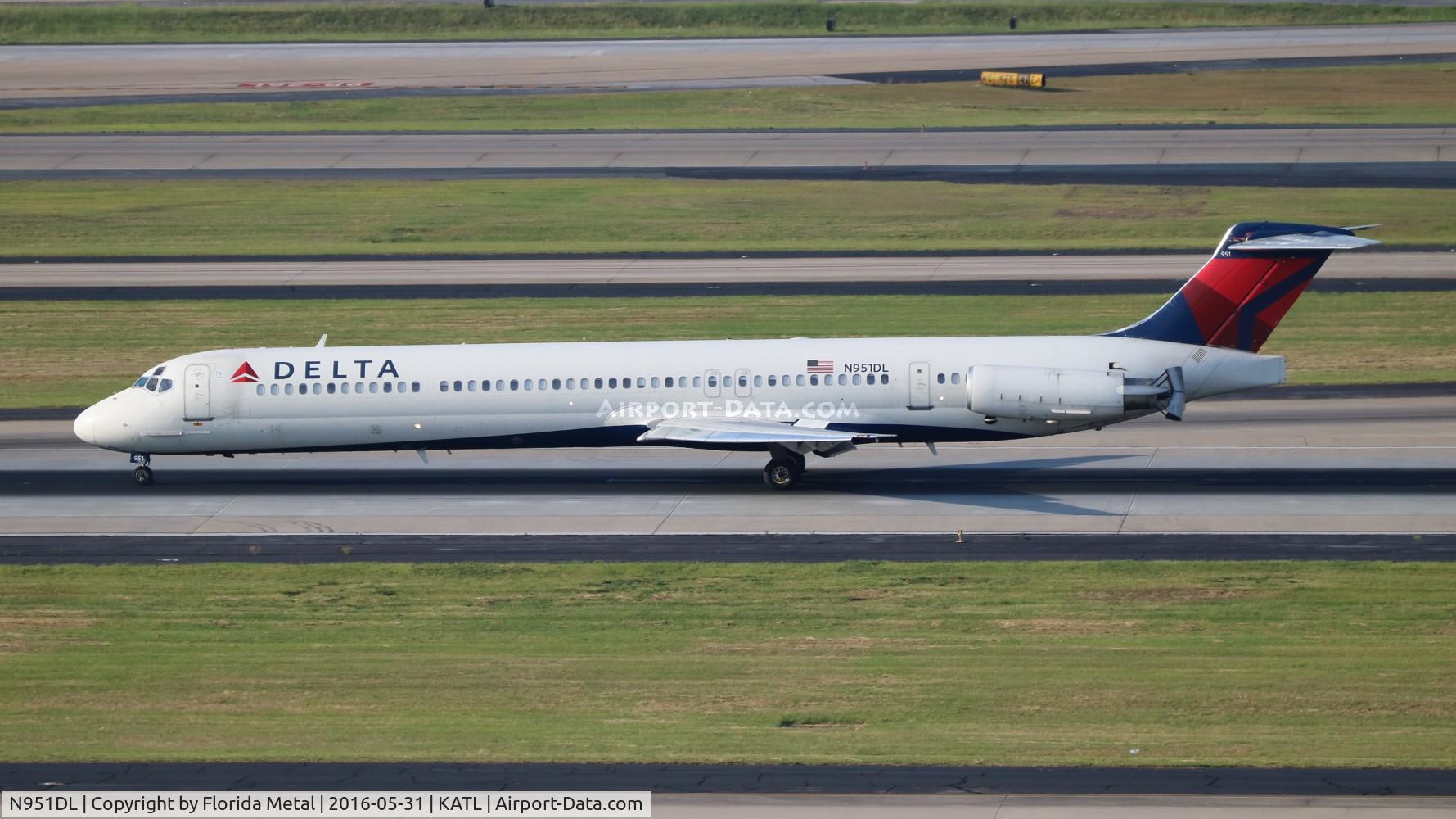 N951DL, 1990 McDonnell Douglas MD-88 C/N 49882, ATL spotting 2016