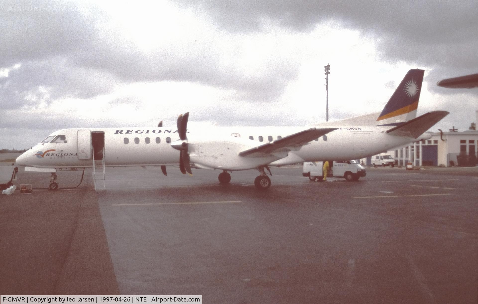 F-GMVR, 1995 Saab 2000 C/N 2000-028, Nantes 226.4.1997