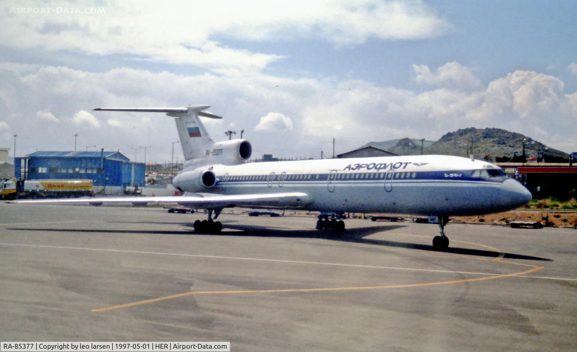 RA-85377, 1979 Tupolev Tu-154B-2 C/N 79A377, Heraklion 1.5.1997