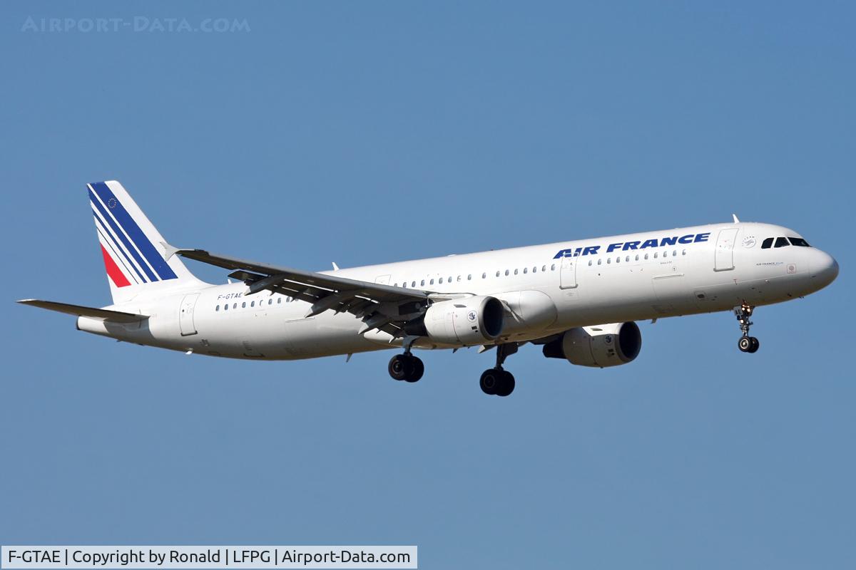 F-GTAE, 1998 Airbus A321-211 C/N 0796, at cdg