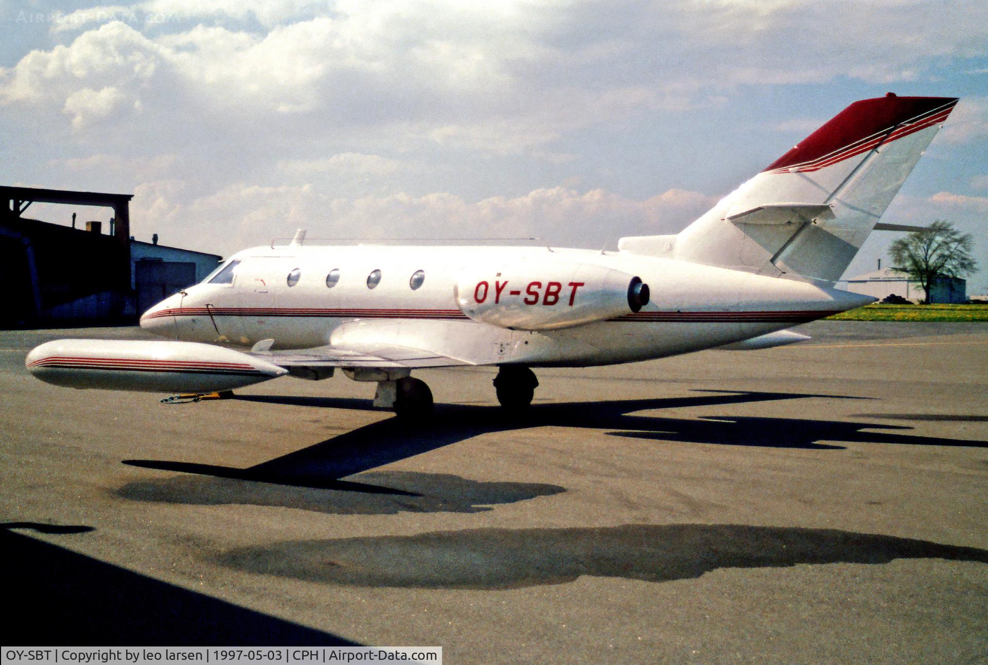 OY-SBT, 1976 Aerospatiale SN-601 Corvette C/N 33, Copenhagen 3.5.1997