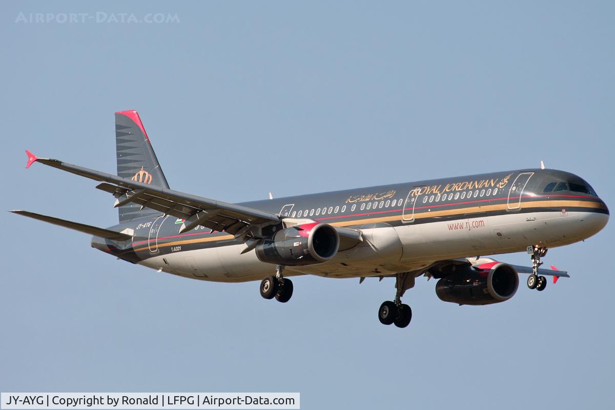 JY-AYG, 2006 Airbus A321-231 C/N 2730, at cdg