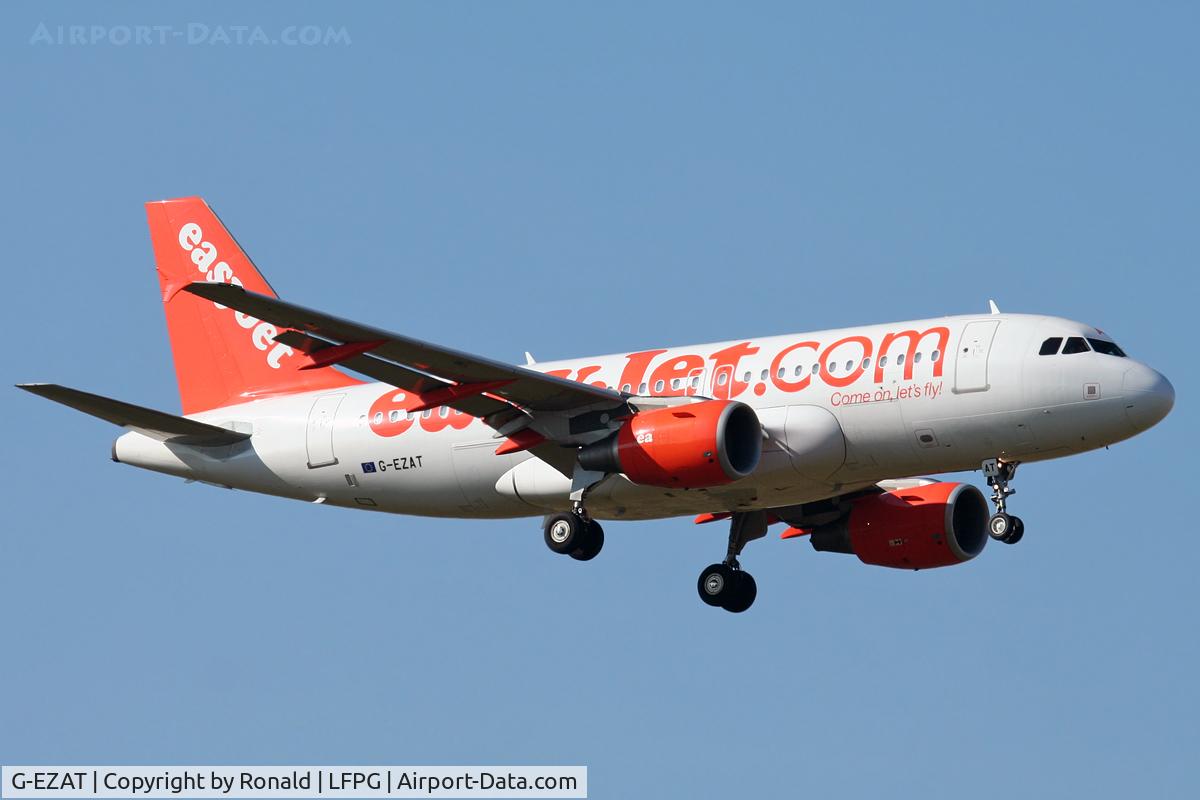 G-EZAT, 2006 Airbus A319-111 C/N 2782, at cdg