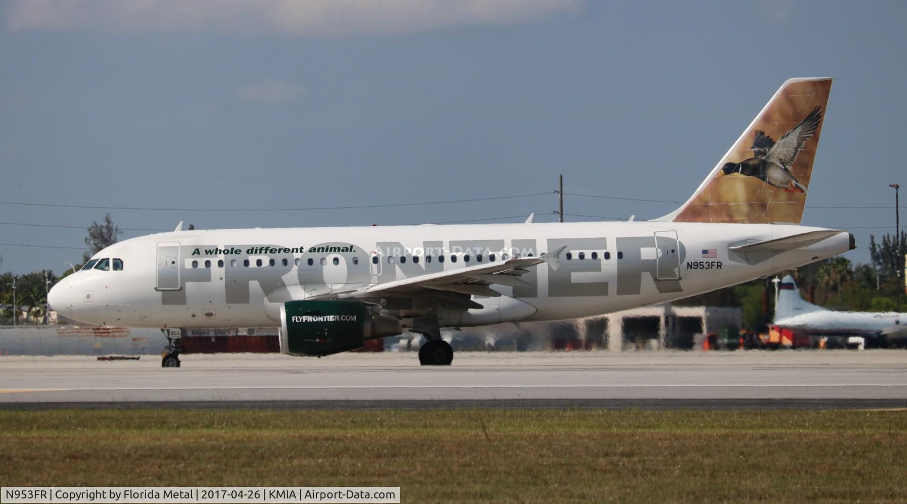 N953FR, 2010 Airbus A319-112 C/N 4254, MIA spotting 2017