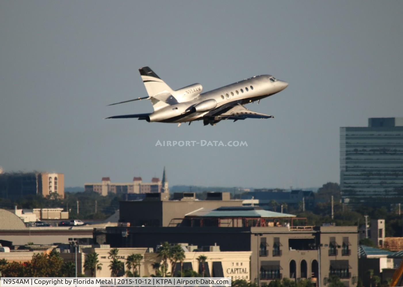 N954AM, 1986 Dassault Falcon 50 C/N 162, TPA spotting 2015