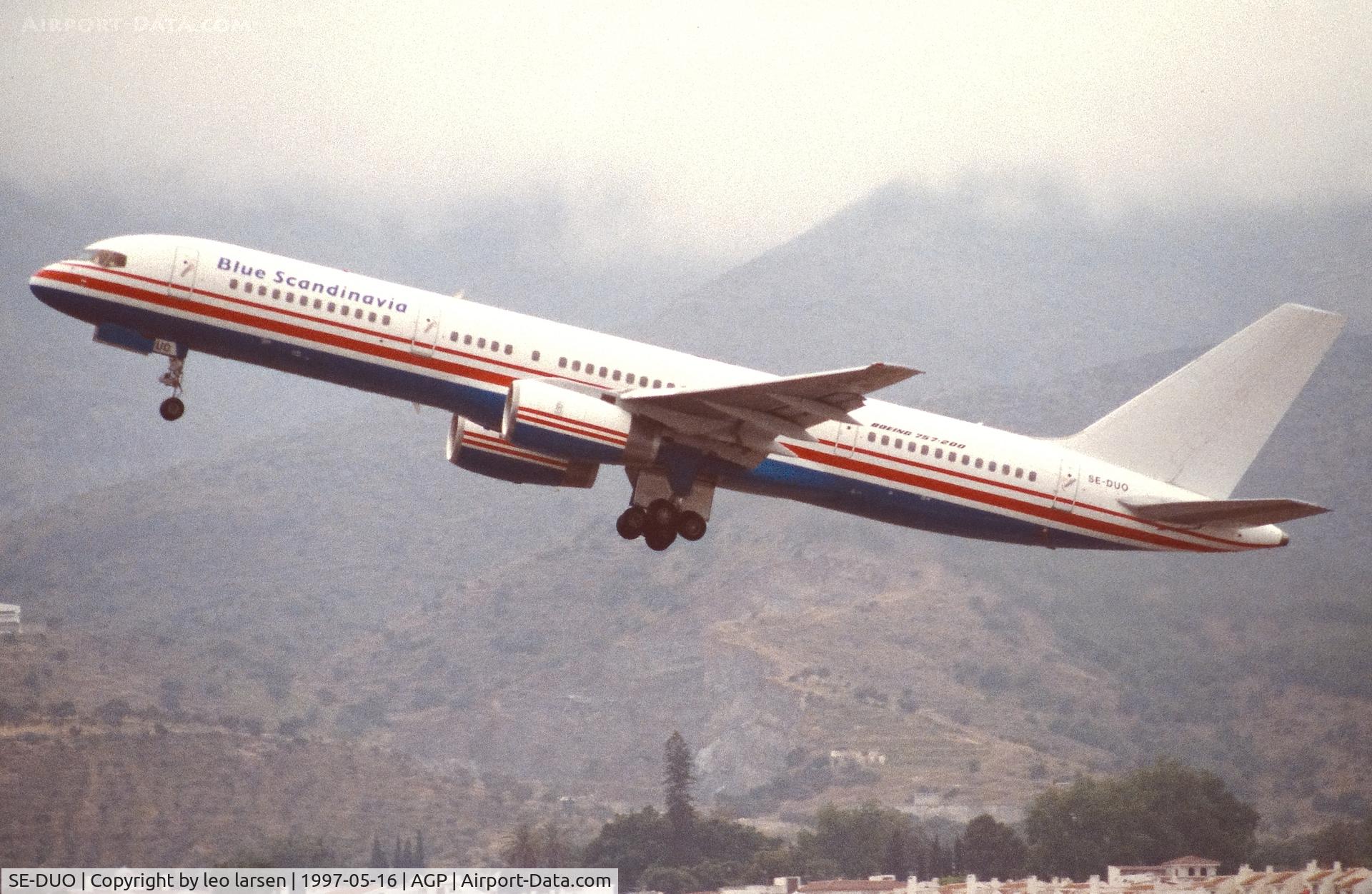 SE-DUO, 1990 Boeing 757-236 C/N 24792, Malaga 16.5.1997