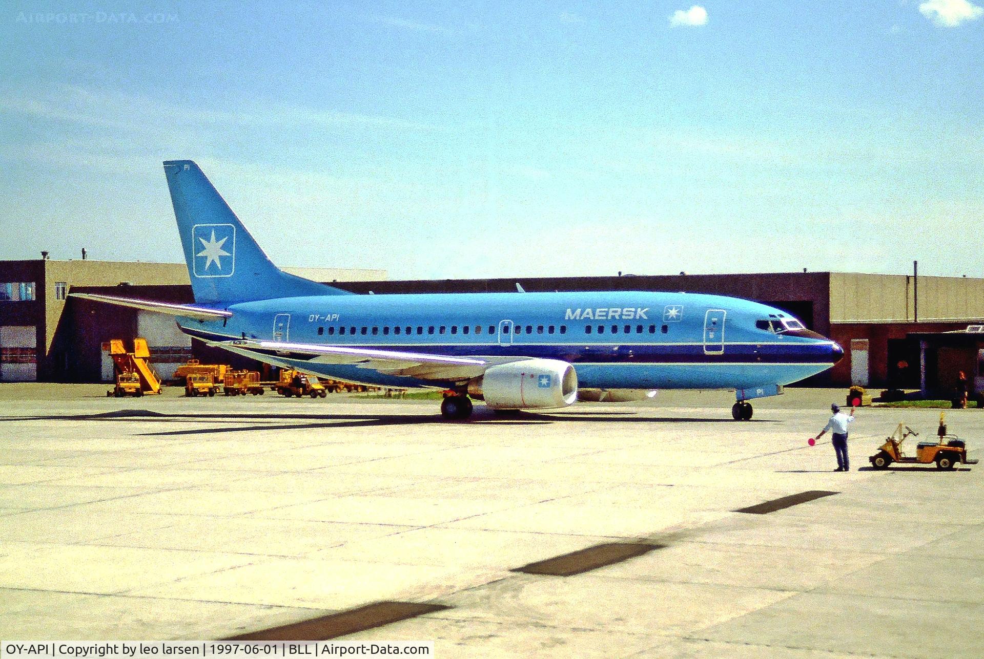 OY-API, 1997 Boeing 737-5L9 C/N 28722, Billund 1.6.1997