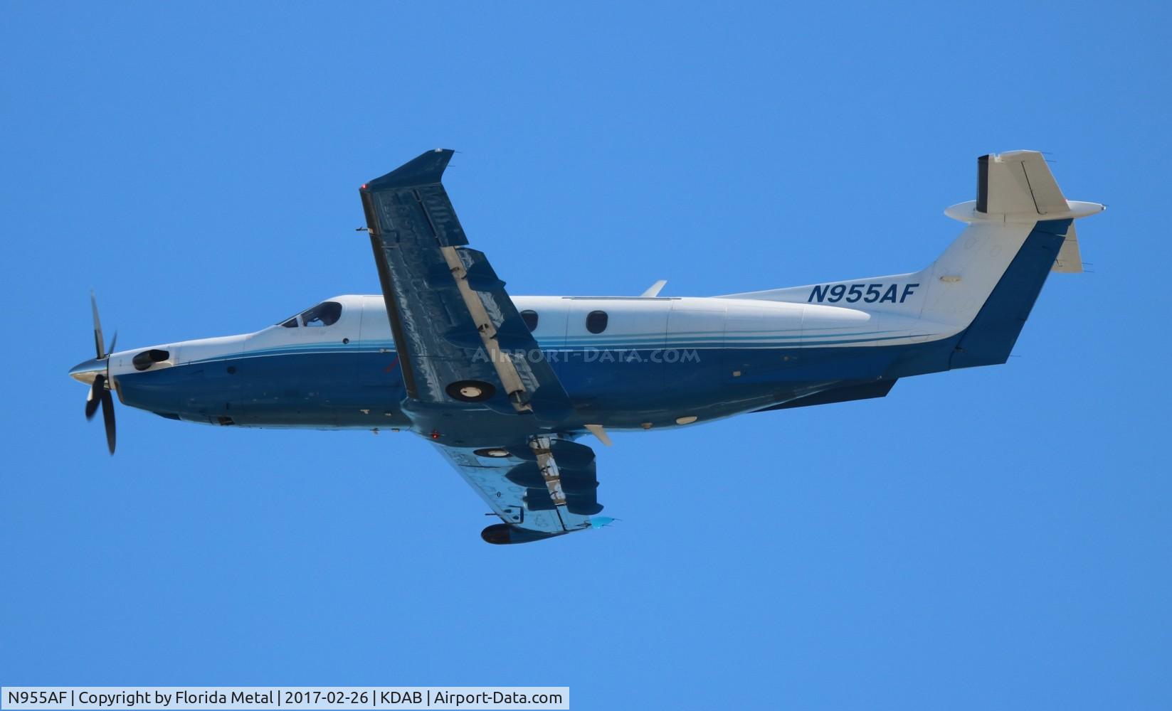 N955AF, Pilatus PC-12/47E C/N 1055, DAB spotting 2017