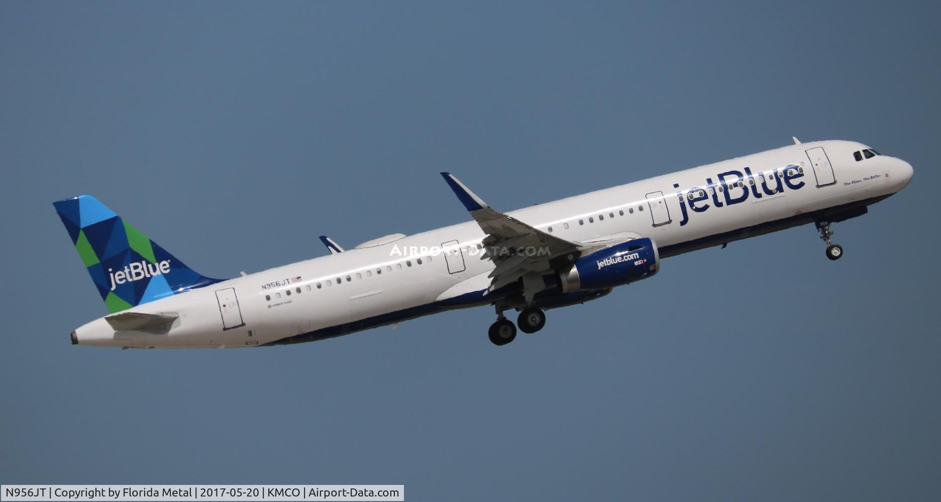N956JT, 2015 Airbus A321-231 C/N 6791, MCO spotting 2017