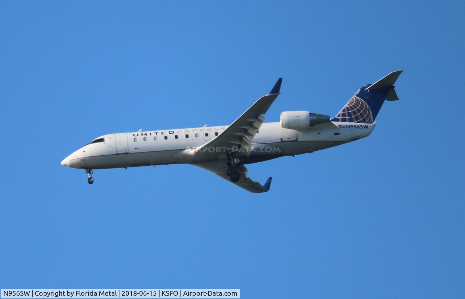 N956SW, 2003 Canadair CL-600-2B19 Regional Jet CRJ-200LR C/N 7825, SFO spotting 2018