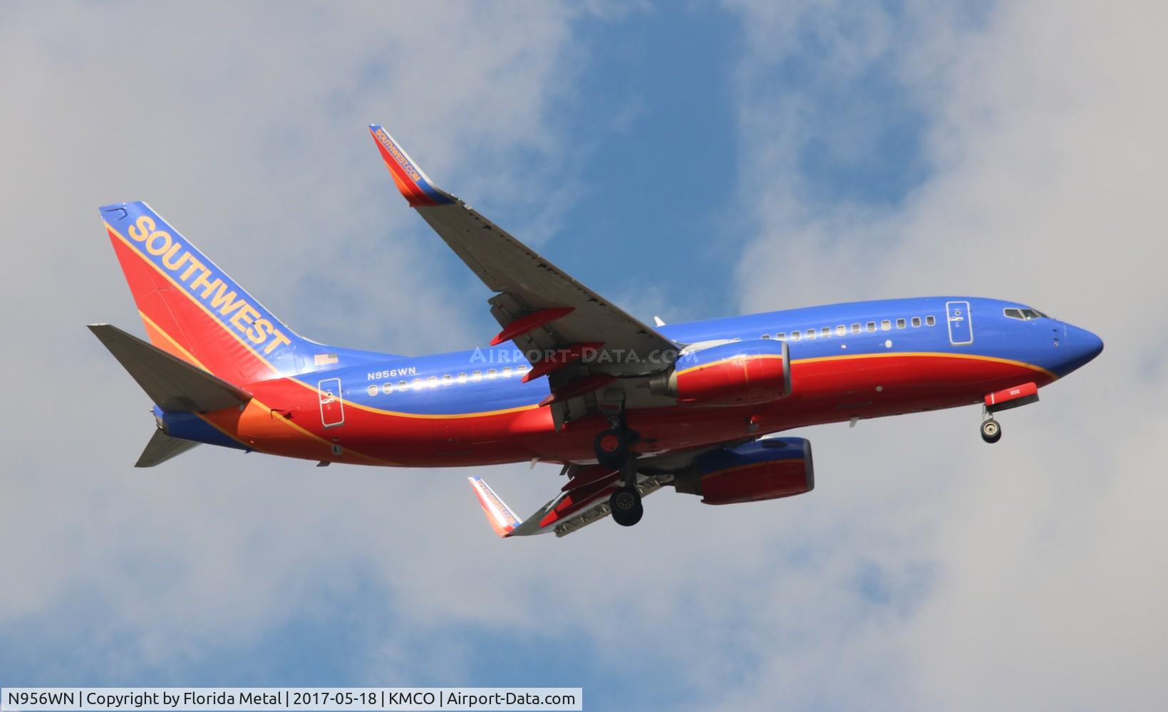 N956WN, 2011 Boeing 737-7H4 C/N 36672, MCO spotting 2017