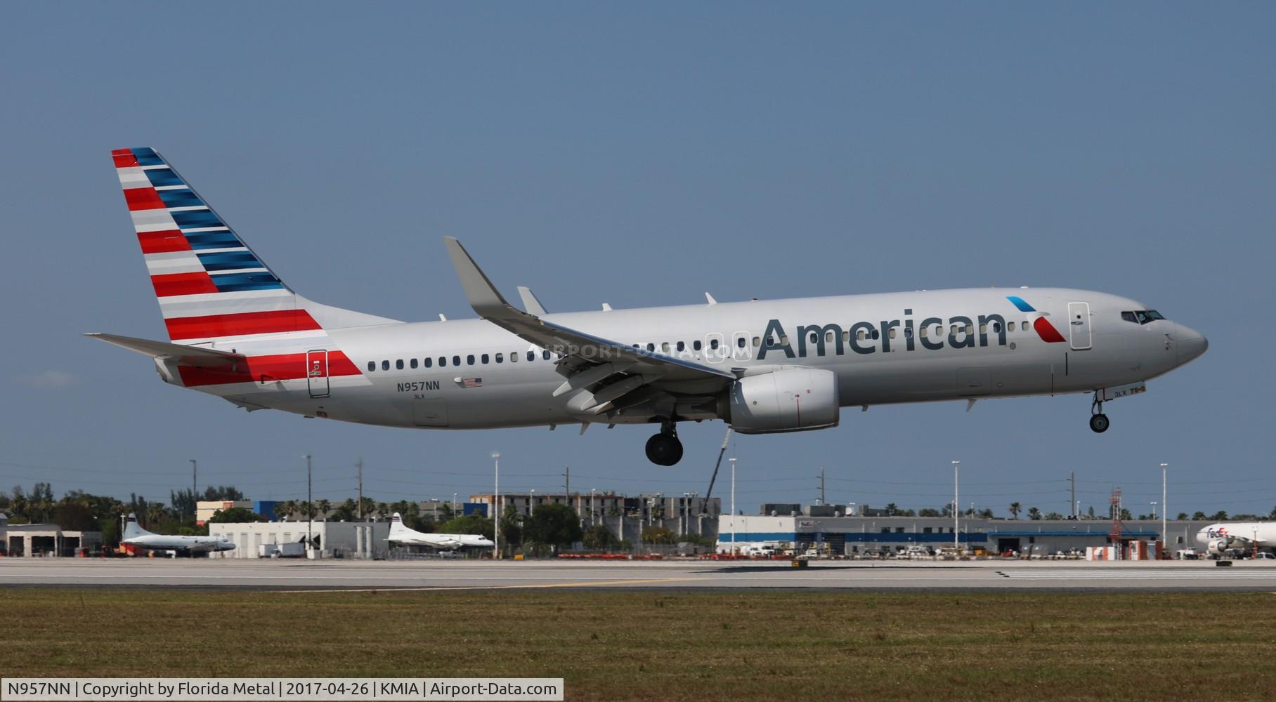N957NN, 2014 Boeing 737-823 C/N 31202, MIA spotting 2017