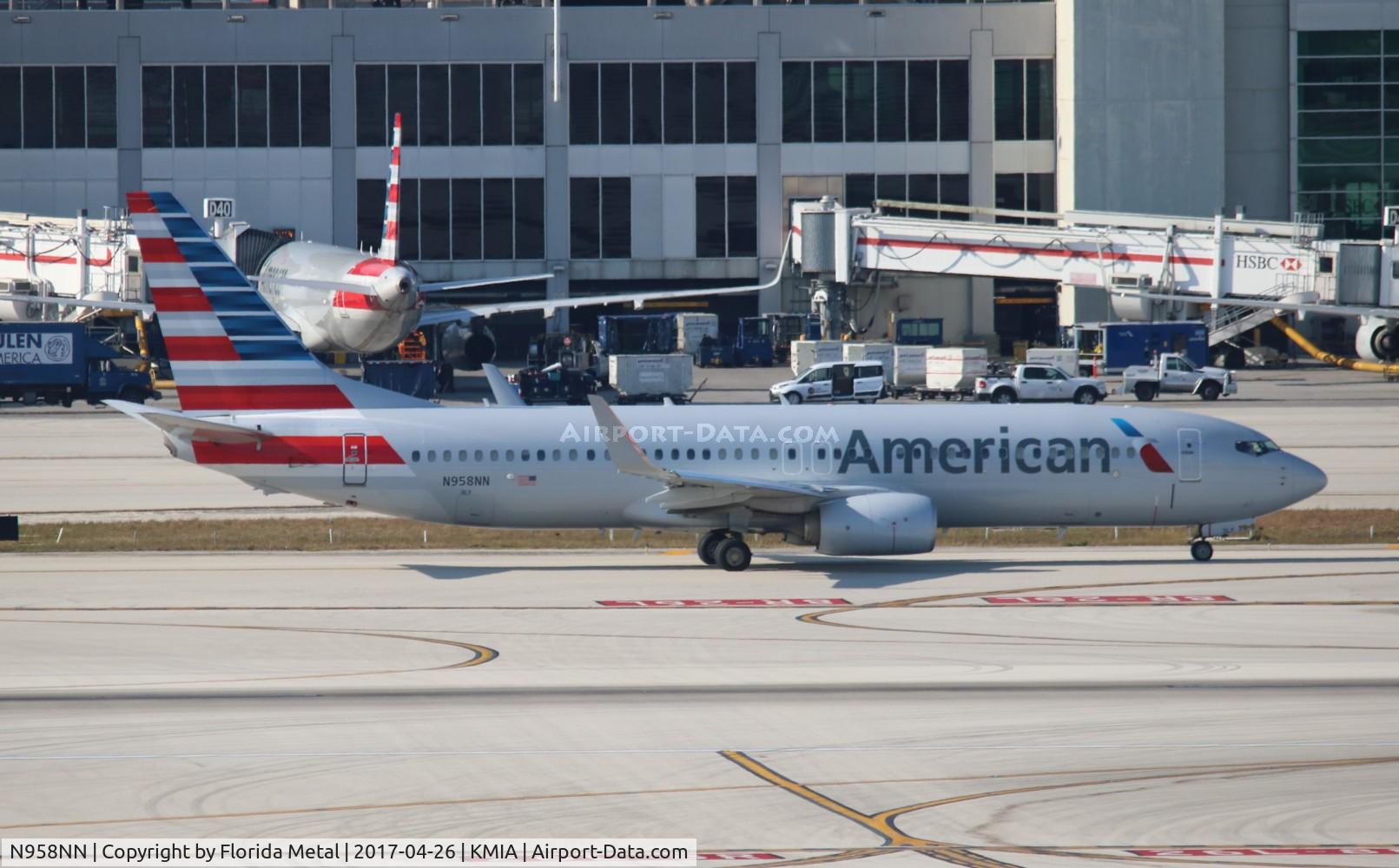 N958NN, 2014 Boeing 737-823 C/N 31203, MIA spotting 2017