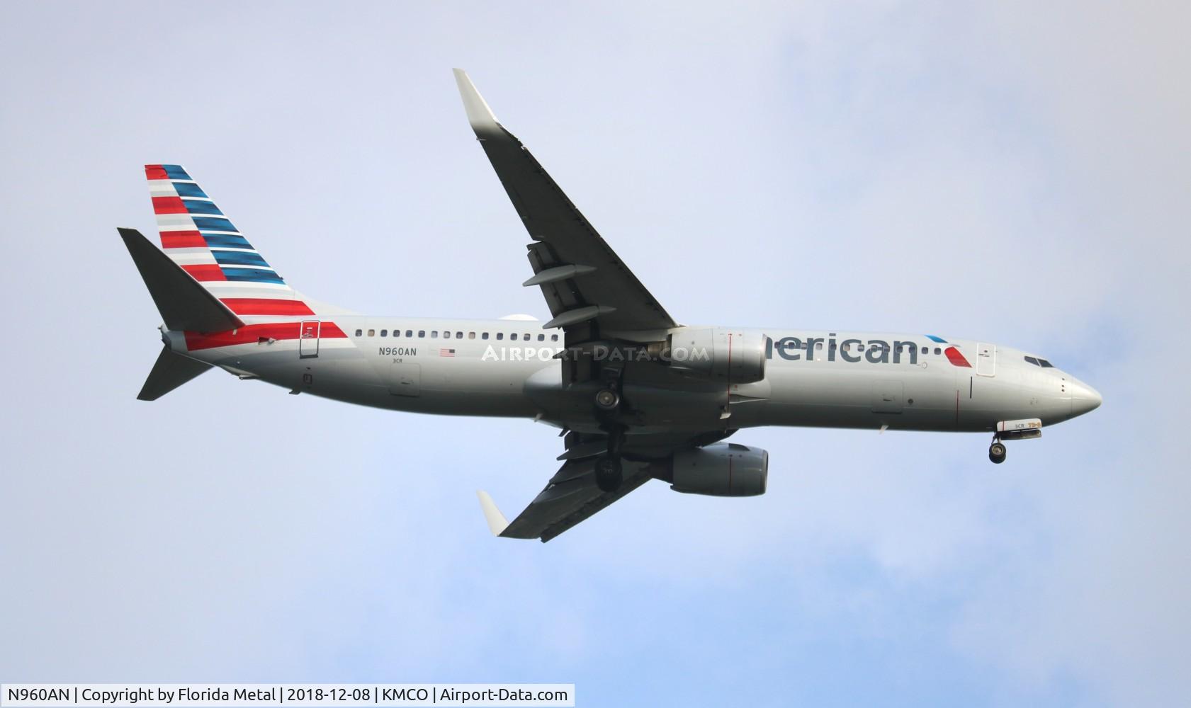 N960AN, 2001 Boeing 737-823 C/N 29542, MCO spotting 2018