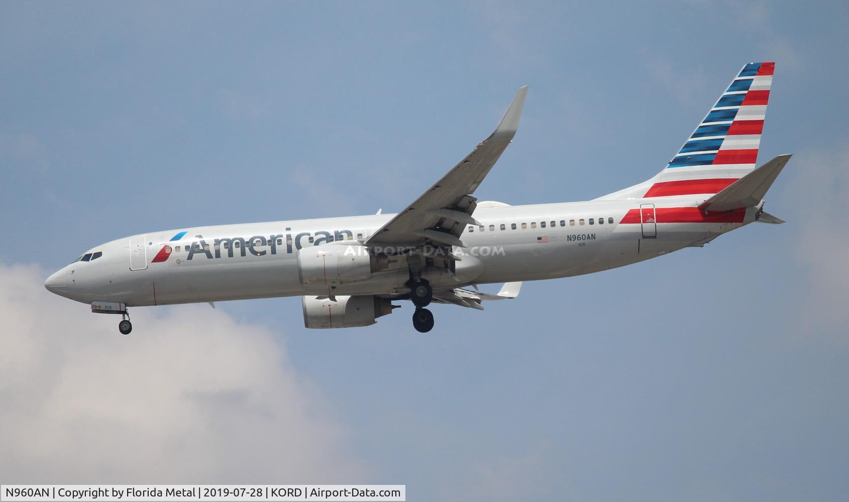 N960AN, 2001 Boeing 737-823 C/N 29542, ORD spotting 2019