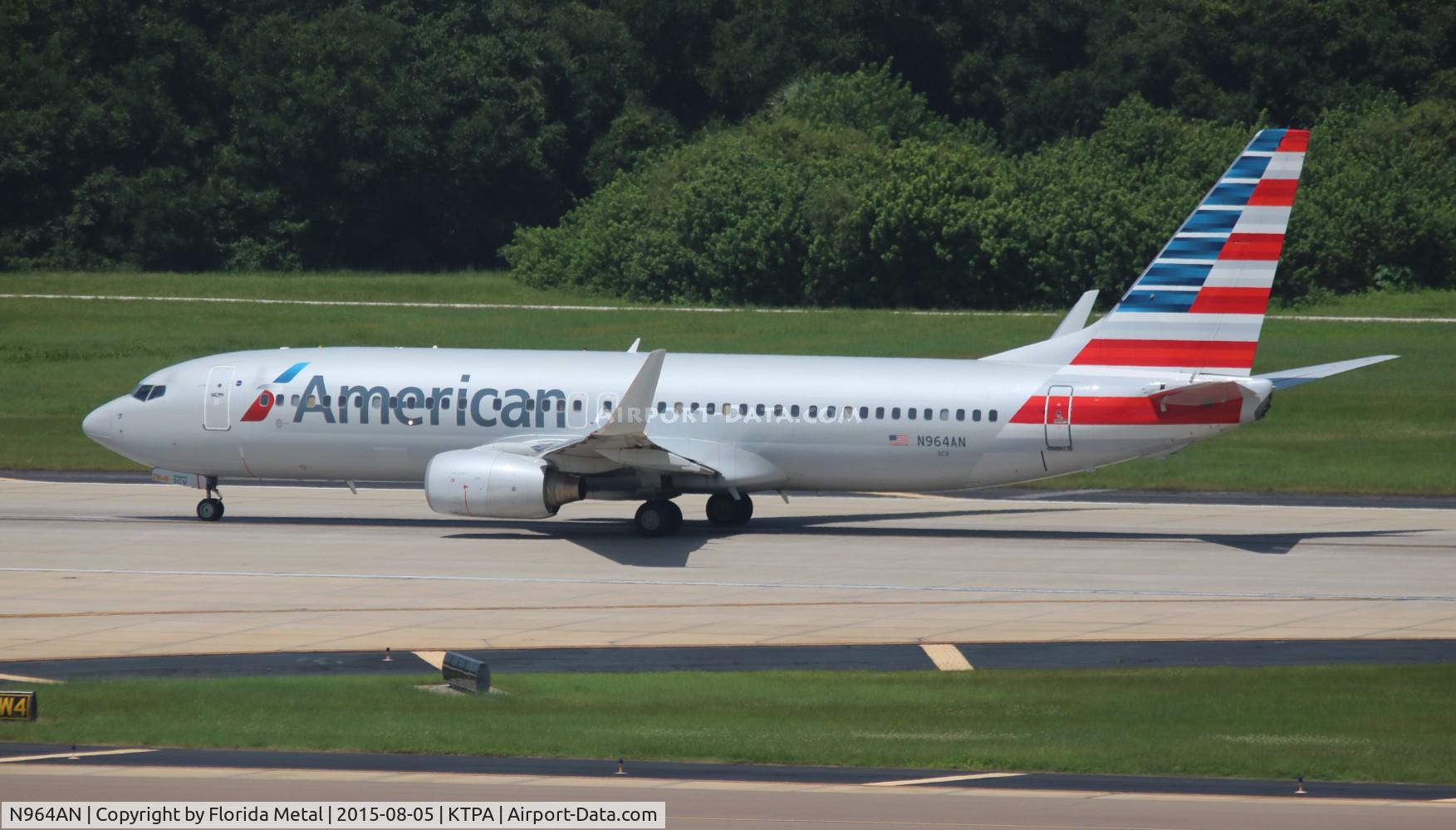 N964AN, 2001 Boeing 737-823 C/N 30093, TPA spotting 2015