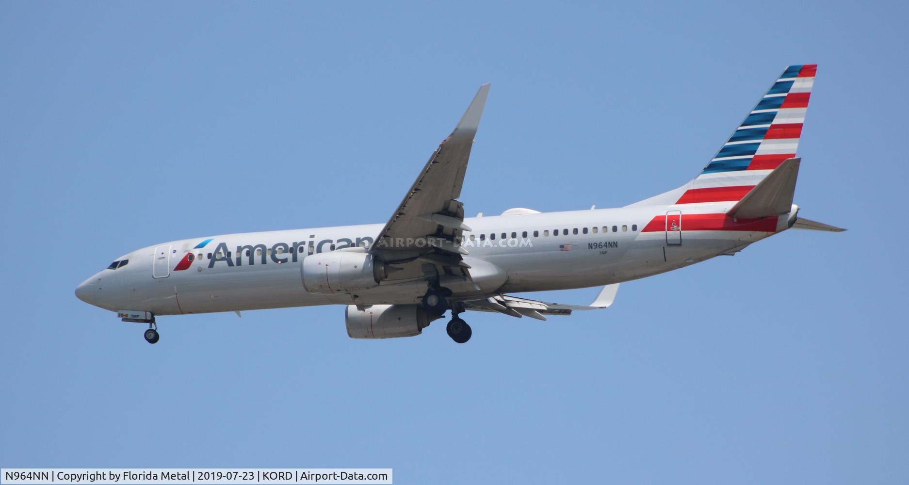 N964NN, 2014 Boeing 737-823 C/N 31210, ORD spotting 2019