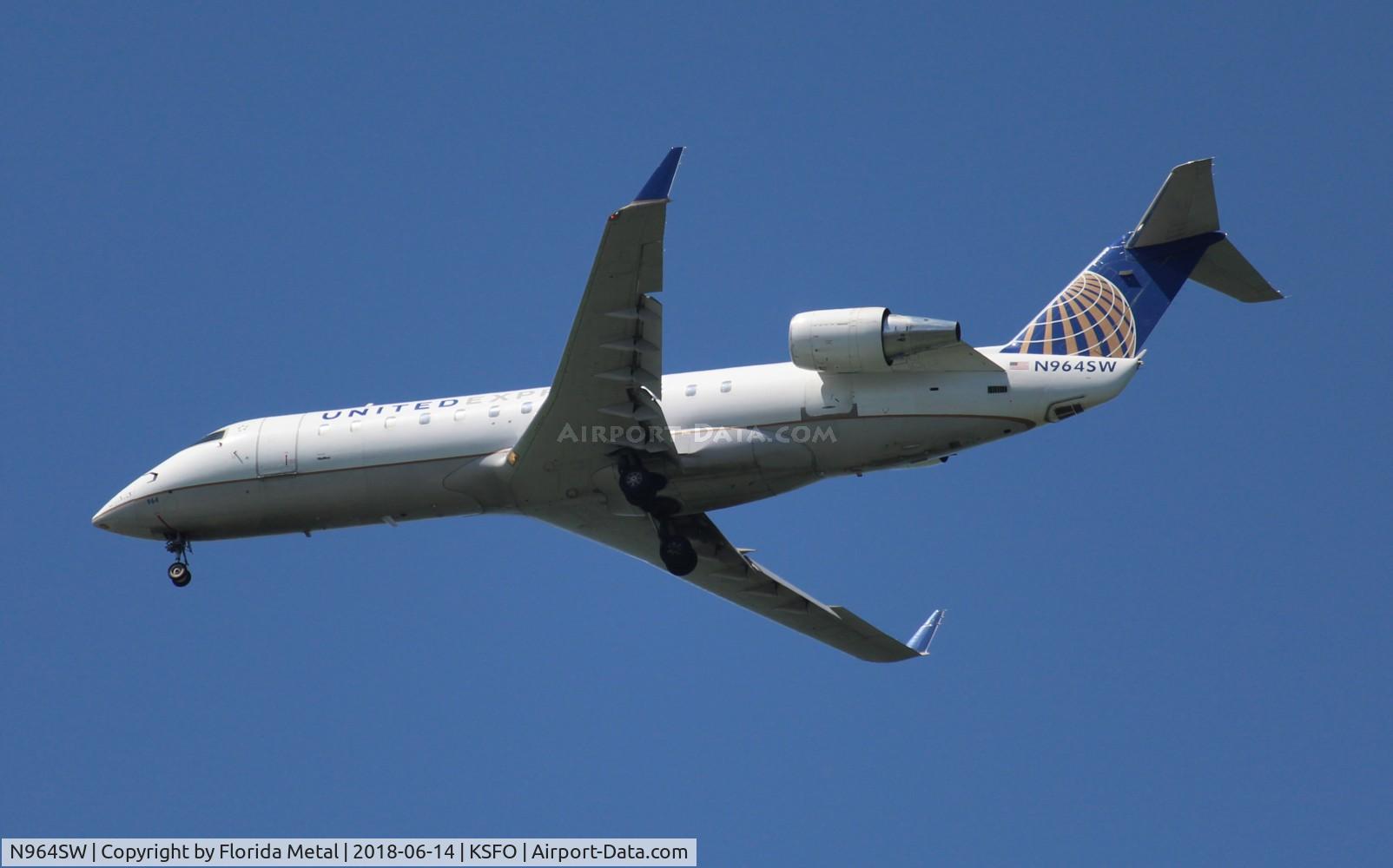 N964SW, 2003 Bombardier CRJ-200ER (CL-600-2B19) C/N 7868, SFO spotting 2018